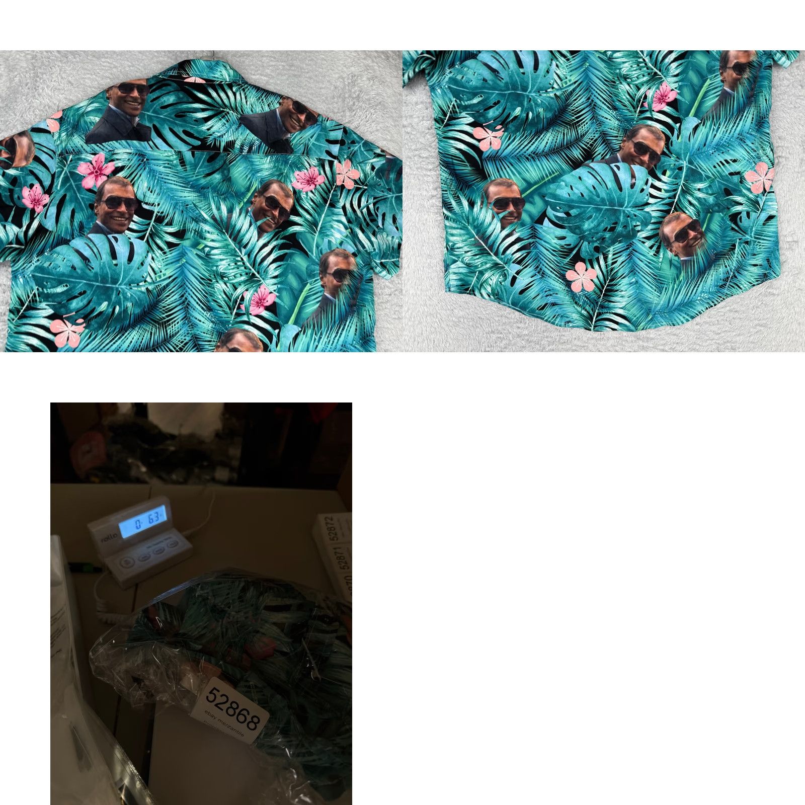 Vintage Hawaiian Shirt Unbranded Button-Up Floral Blue Pink Short Sleeve Adult Medium Size US M / EU 48-50 / 2 - 9 Thumbnail