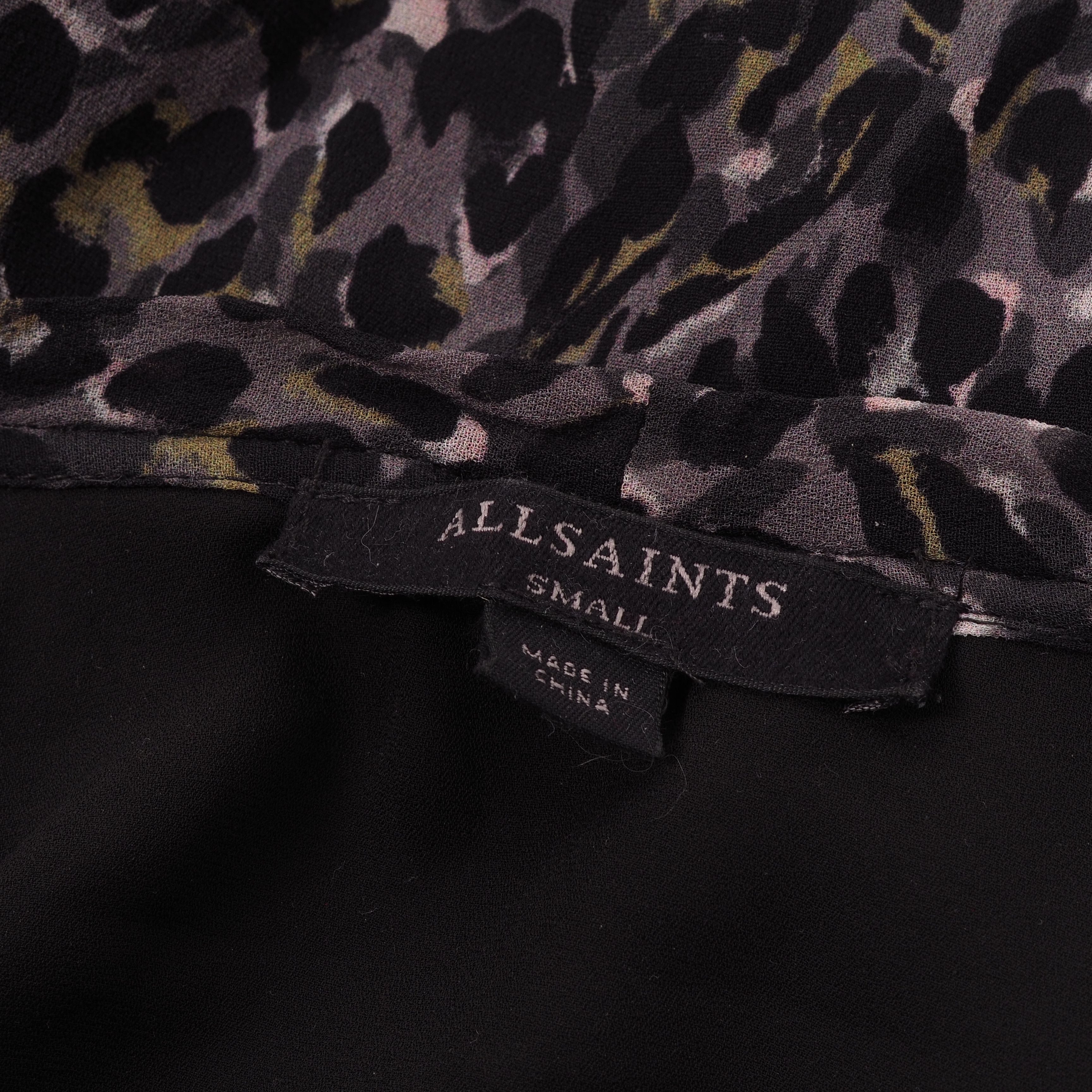 Allsaints AllSaints Jayda Waterleo Zipper Leopard Print Mini Dress Size S / US 4 / IT 40 - 4 Thumbnail