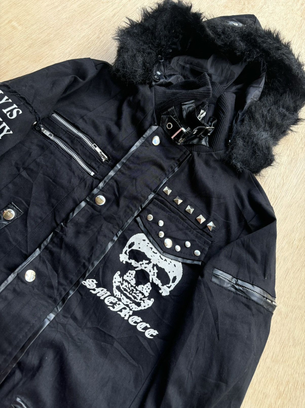 If Six Was Nine Addictrap Studded Skull Ifsixwasnine Lgb Style punk Jacket Size US L / EU 52-54 / 3 - 6 Thumbnail