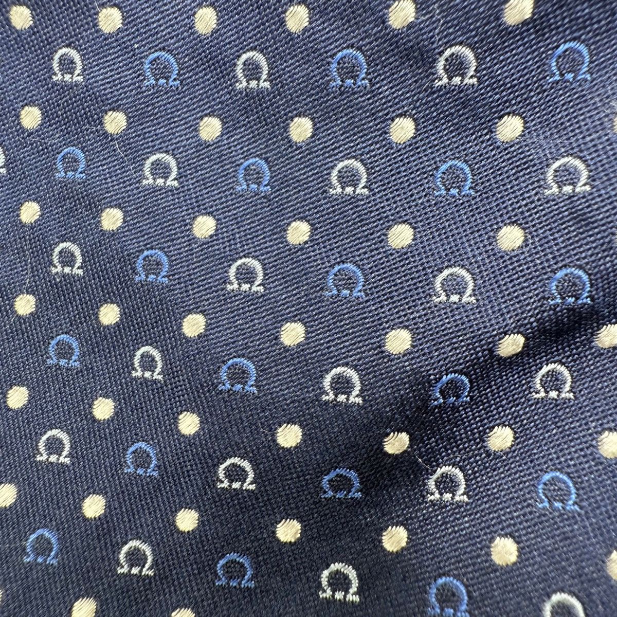 Salvatore Ferragamo Salvatore Ferragamo Silk Tie,Navy Woven Print, Made in Italy Size ONE SIZE - 3 Thumbnail