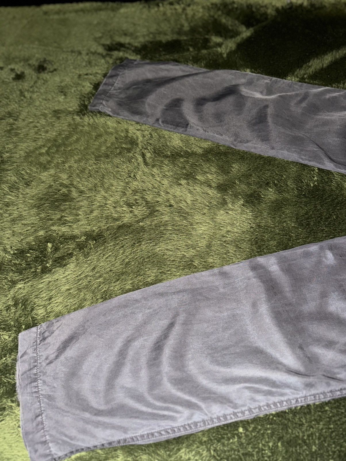 Beams Japan [46] BEAMS Light Button Fly Cupro relaxed fit Pants Gray Size US 32 / EU 48 - 12 Thumbnail