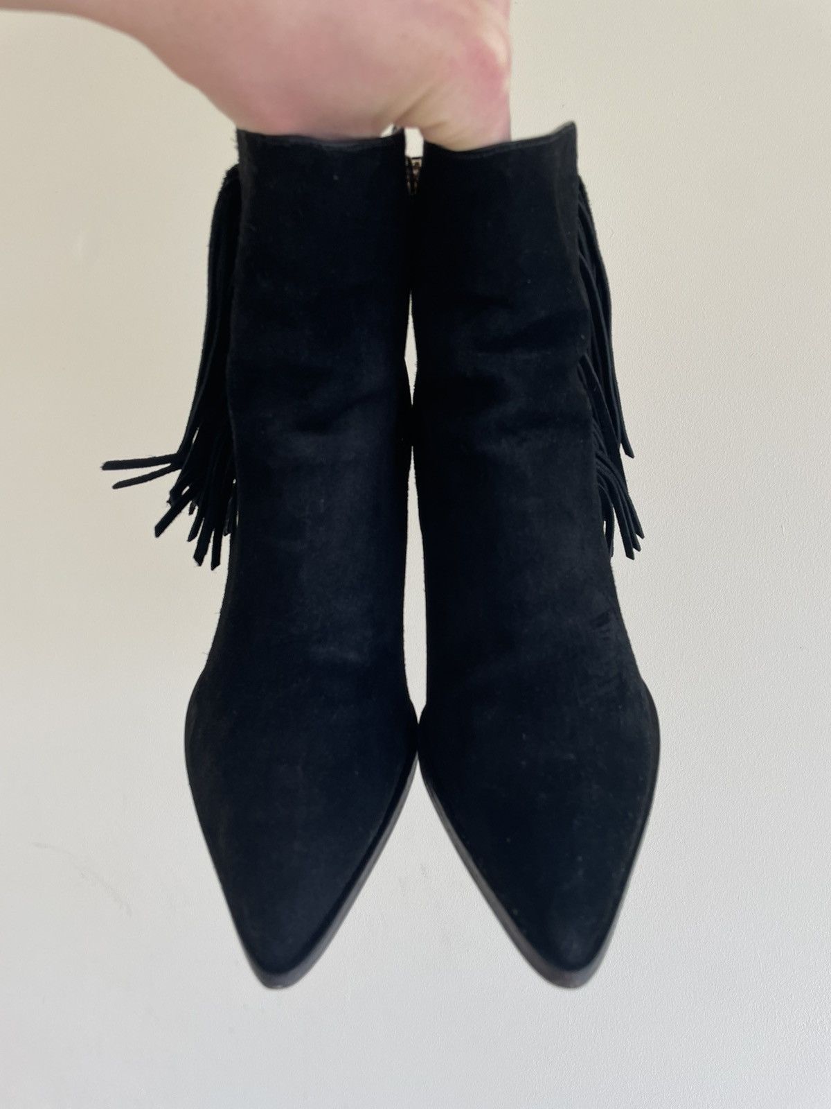 Pierre Balmain Pierre Balmain Suede Fringe Ankle Boots Indie Sleaze Size US 8 / IT 38 - 2 Thumbnail