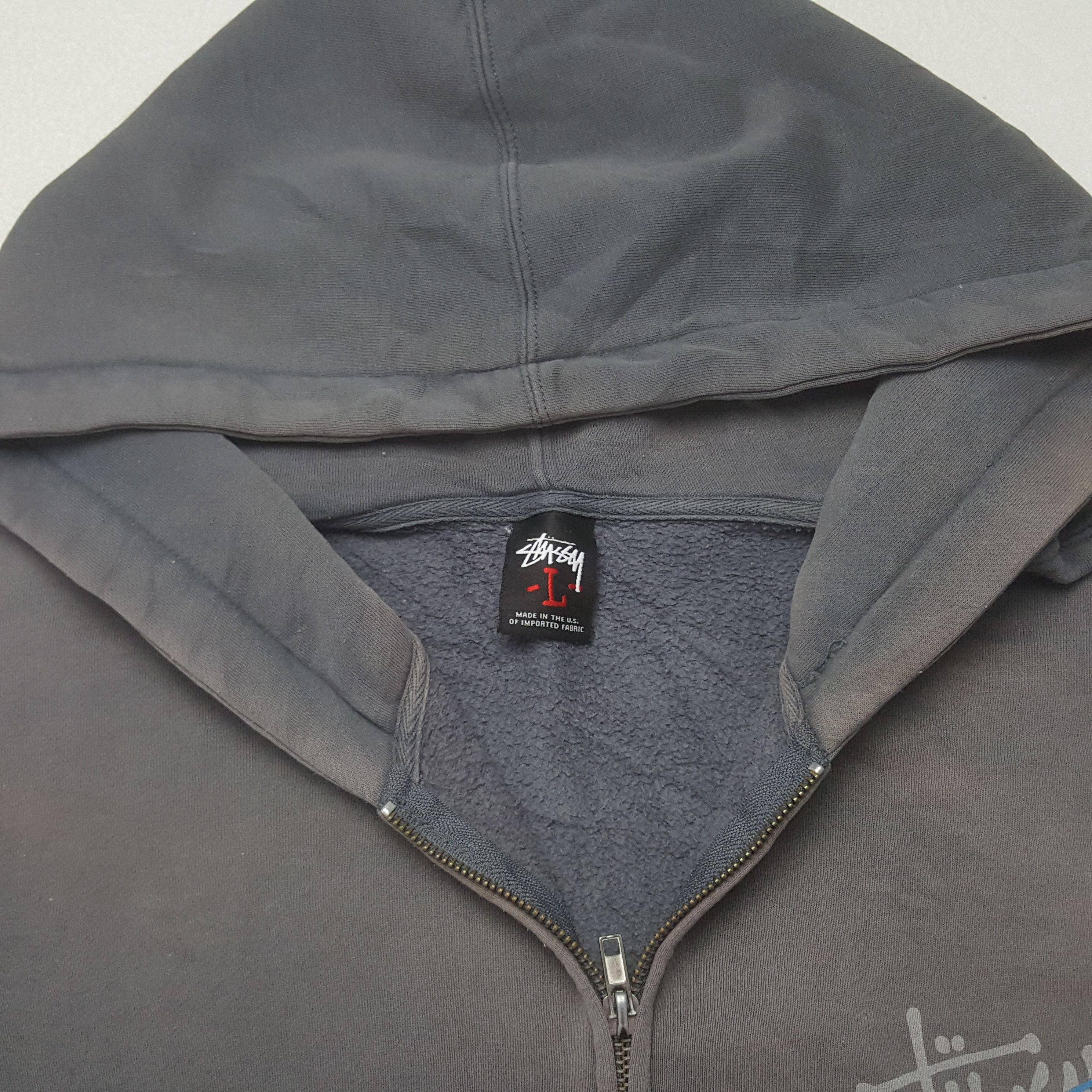 Stussy × Vintage Vintage Stussy Streetwear Style Zipper Hoodies Size US L / EU 52-54 / 3 - 5 Thumbnail