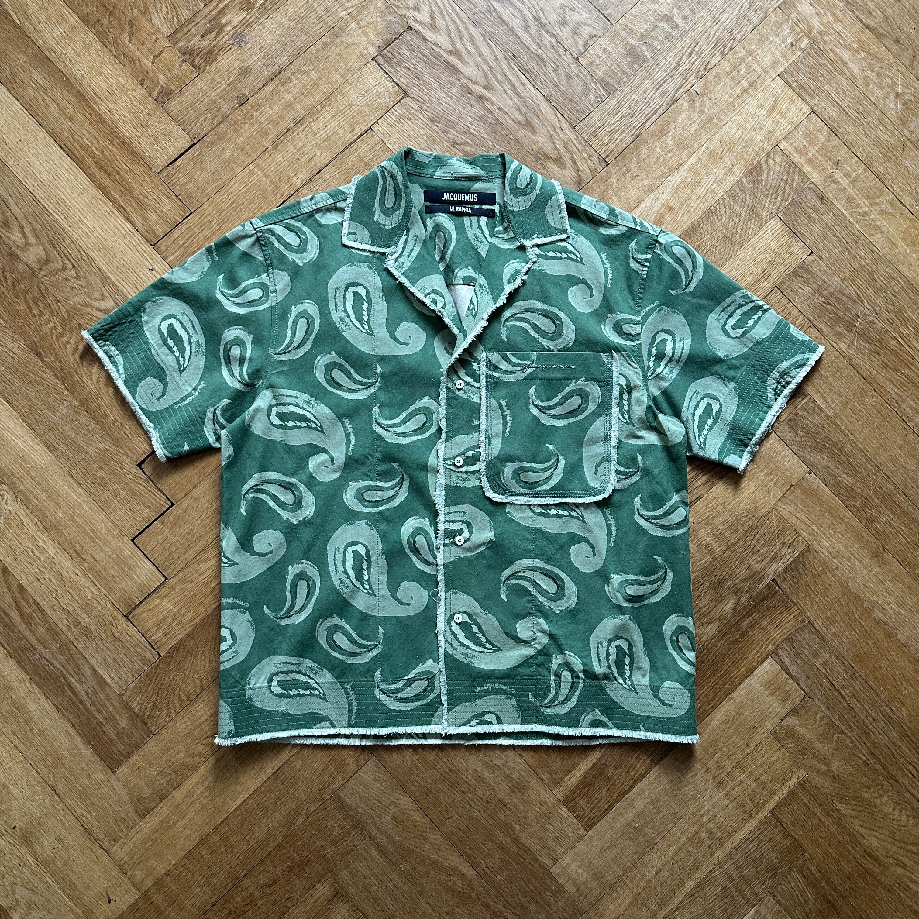 Jacquemus SS23 Le Raphia Paisley Shirt Size US L / EU 52-54 / 3 - 1 Thumbnail