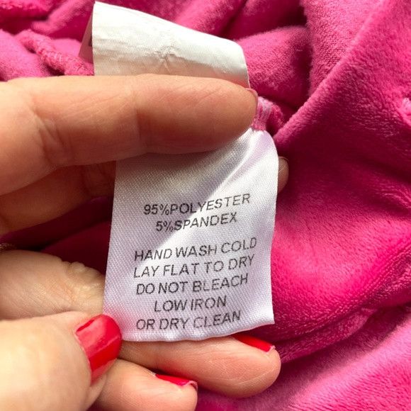 Other Hot Pink Velour Low Rise Flare Pants - S, very Juicy!!! 💖 Size 28" / US 6 / IT 42 - 5 Thumbnail