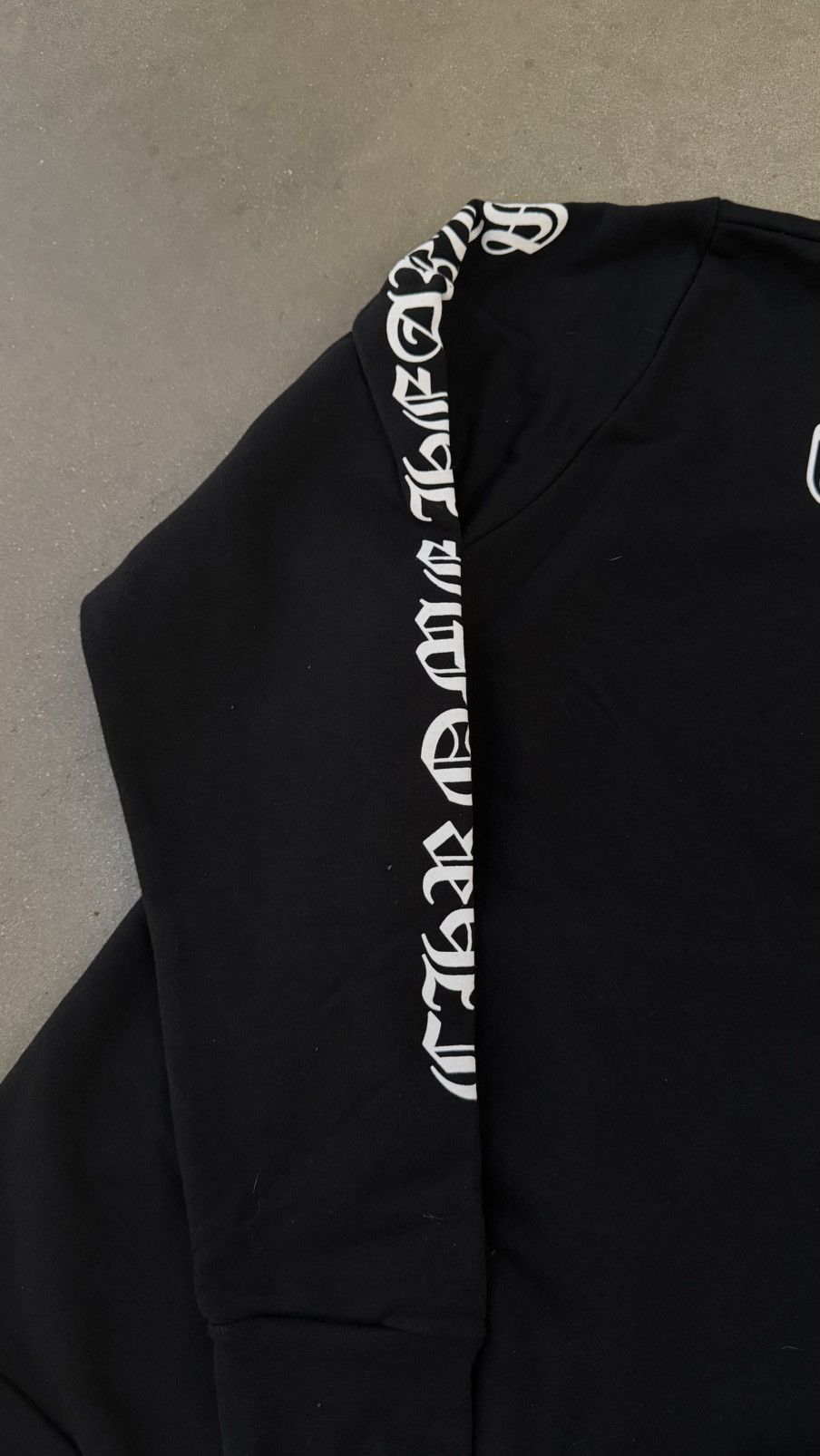 Chrome Hearts Chrome Heart Scroll Logo Hoodie Black Size US M / EU 48-50 / 2 - 5 Thumbnail