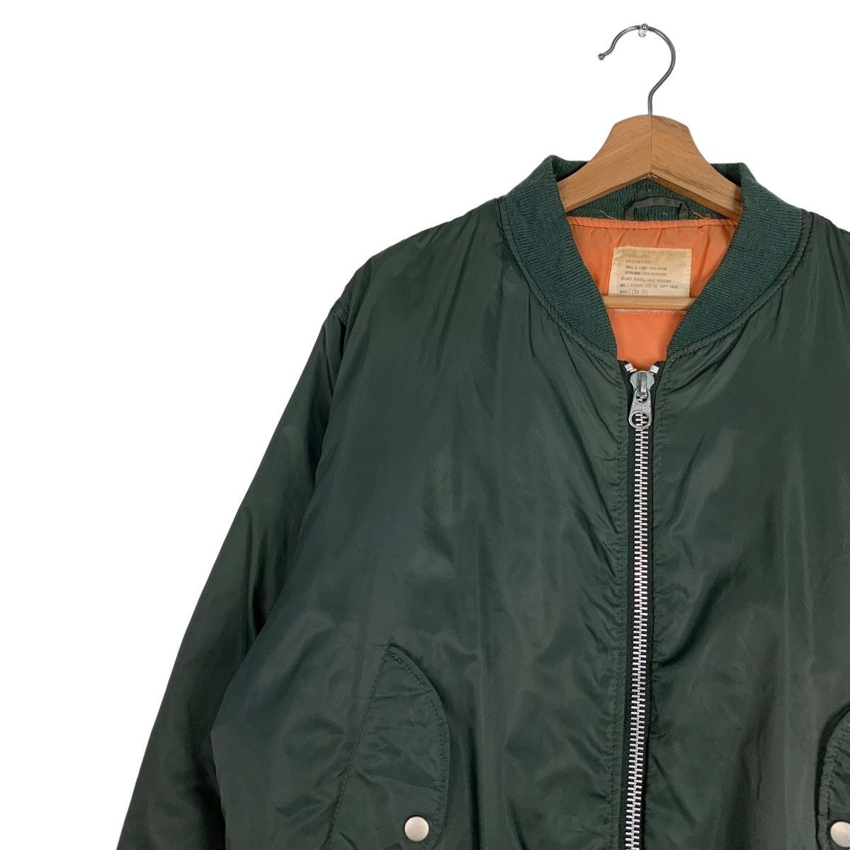 Japanese Brand GLEEMAN MA-1 Flight Bomber Jacket #0864-C39 Size US M / EU 48-50 / 2 - 6 Thumbnail
