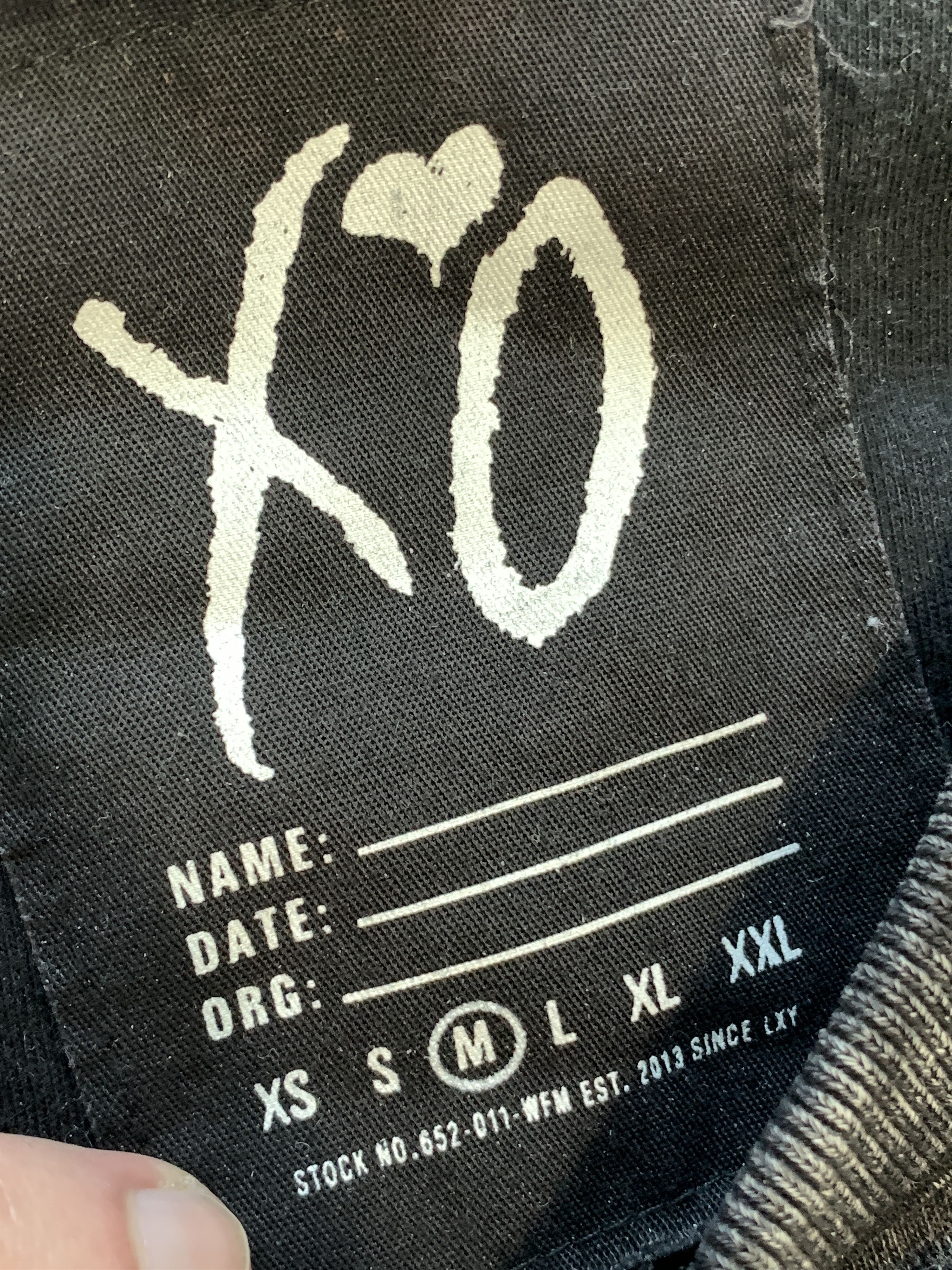 The Weeknd The Weeknd XO Acid Wash Stone Crewneck 2016 XOTWOD Size US M / EU 48-50 / 2 - 8 Thumbnail