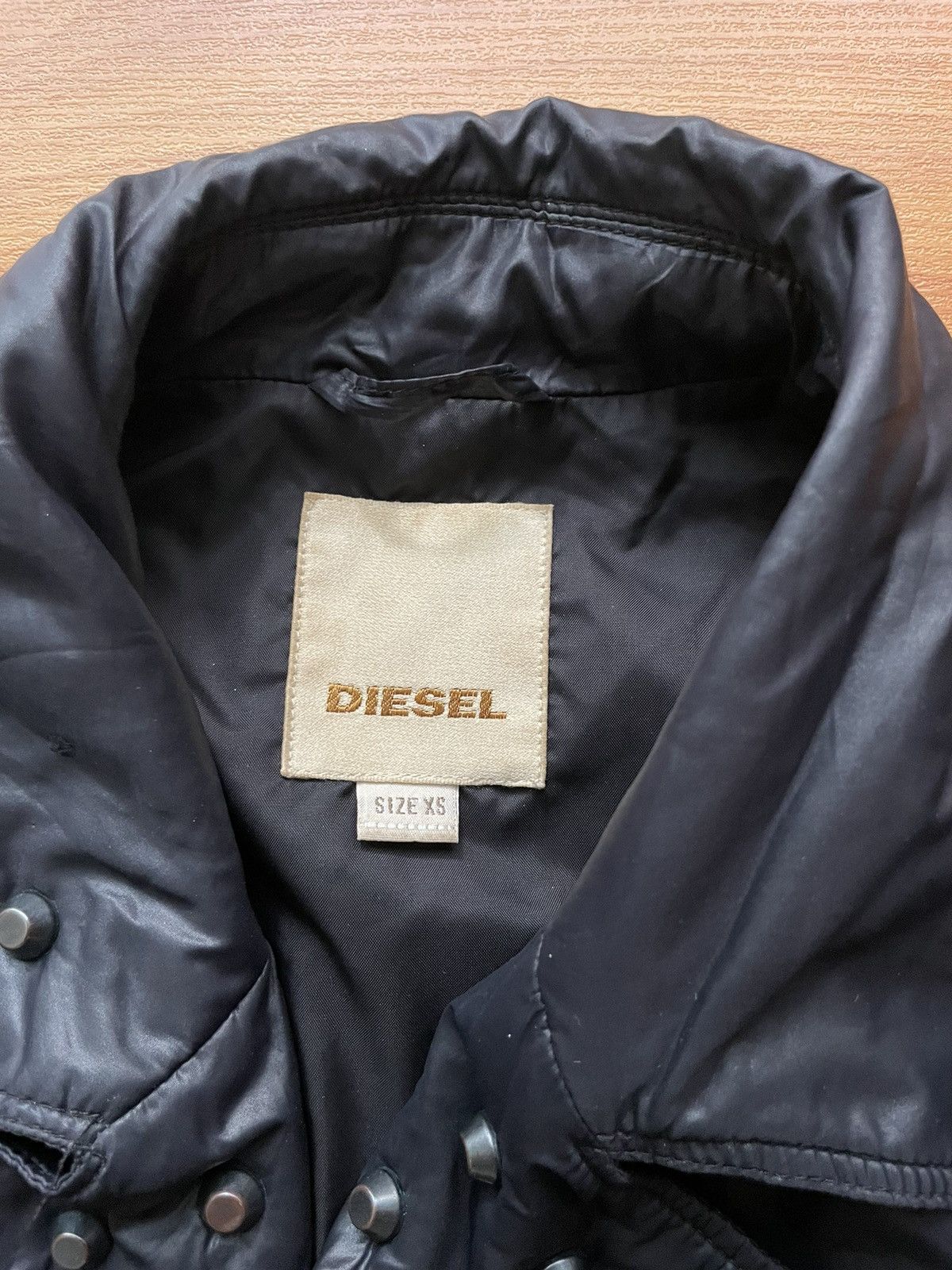 Diesel Vintage Diesel Logo Avant Garde Biker Jacket Backprint Size XS / US 0-2 / IT 36-38 - 11 Thumbnail