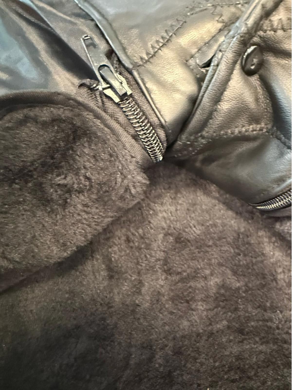 Other Tudor Court black leather coat removable faux fur vest SZ PS Size S / US 4 / IT 40 - 6 Thumbnail