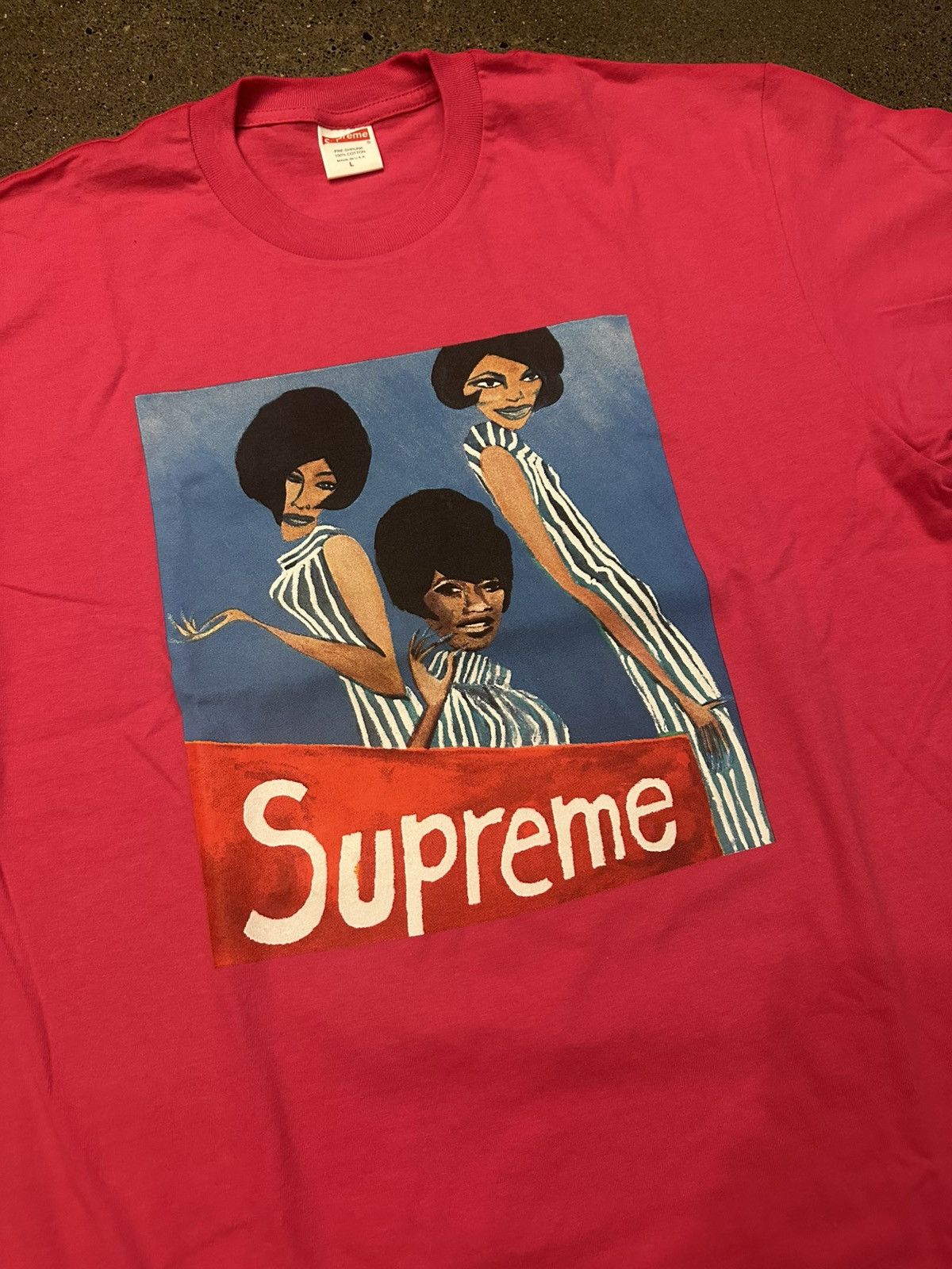 Supreme Supreme x the supremes tee pink Size US L / EU 52-54 / 3 - 2 Thumbnail