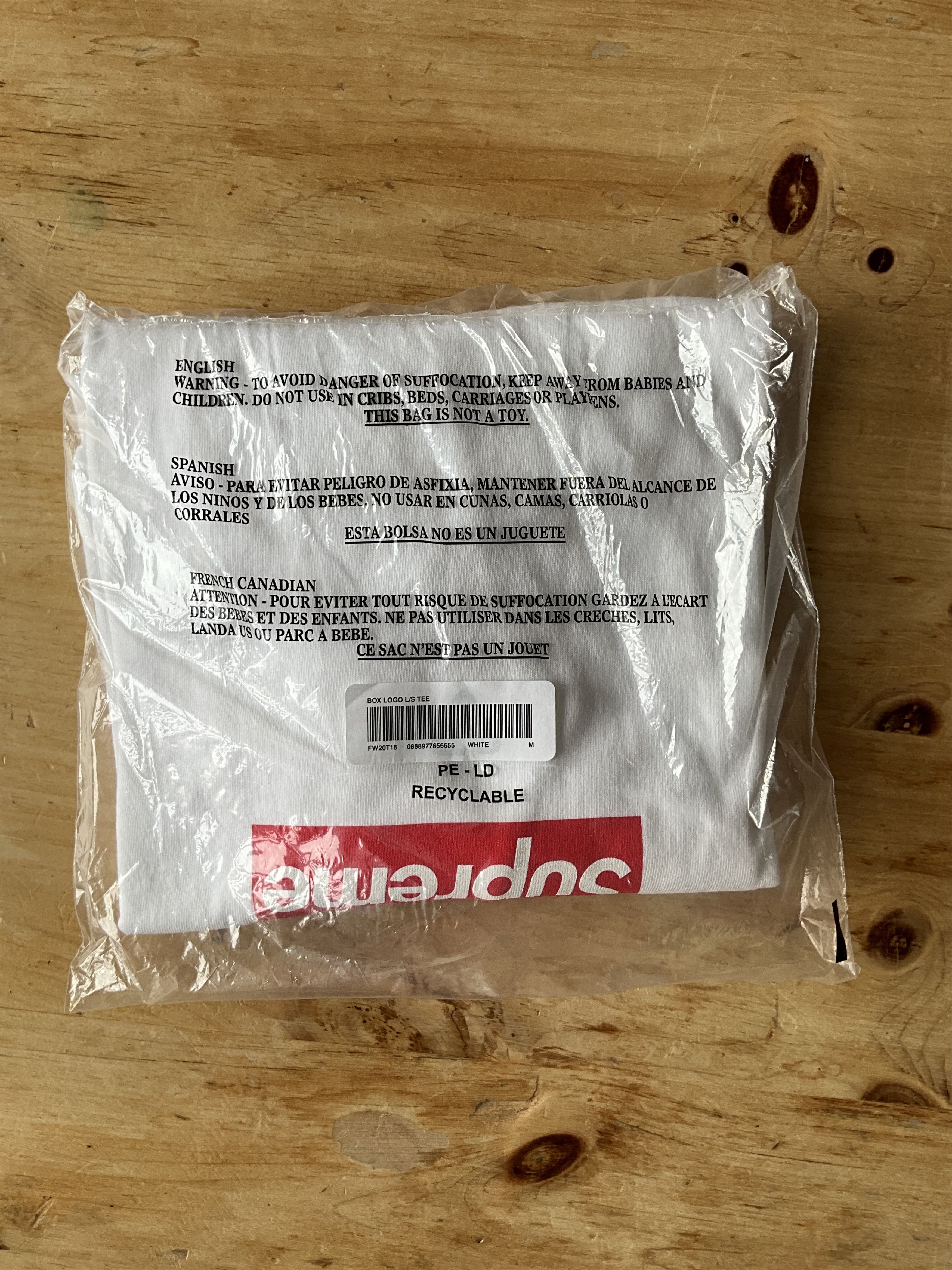 Supreme Supreme Box Logo L/S Tee White Size US M / EU 48-50 / 2 - 3 Thumbnail