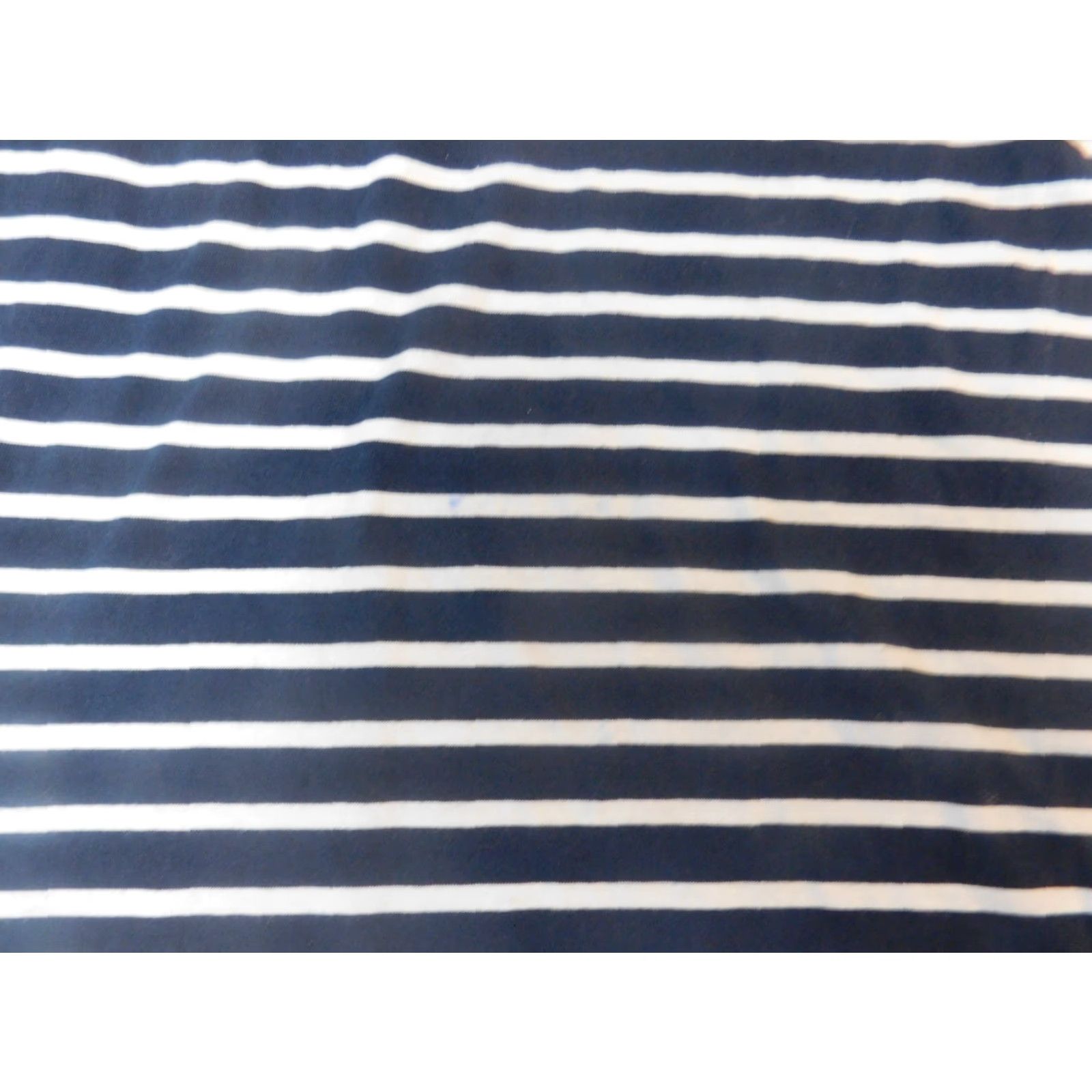 Nautica Nautica Womens Blouse Short Sleeve Round Neck Striped Blue 100% Cotton Regular Small Casual Size S / US 4 / IT 40 - 4 Thumbnail