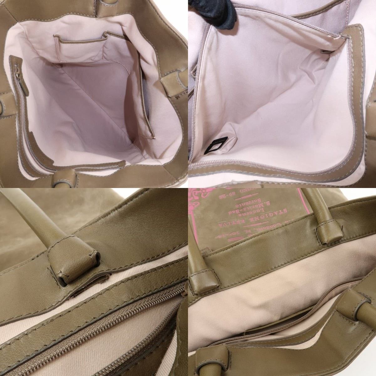 Bvlgari Bvlgari Collezione Suede Tote Tan Size ONE SIZE - 7 Thumbnail