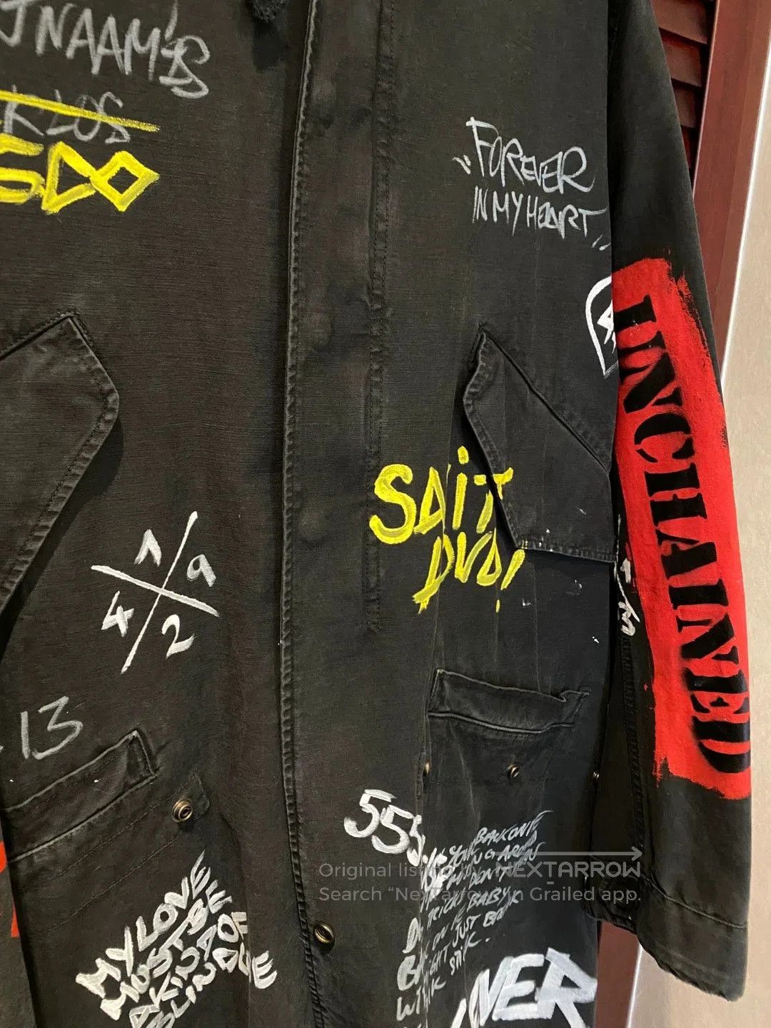 Faith Connexion Faith Connexion Graffiti Long Coat. Size US S / EU 44-46 / 1 - 4 Thumbnail