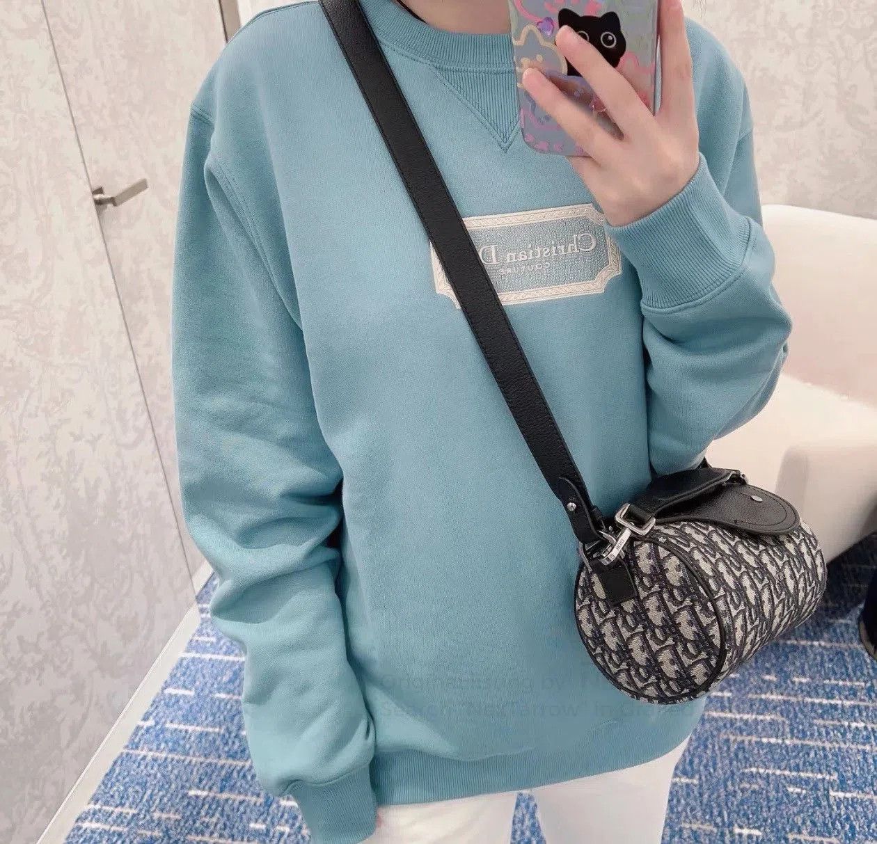 Dior Dior Blue Logo Sweatshirt. Size US XL / EU 56 / 4 - 8 Thumbnail