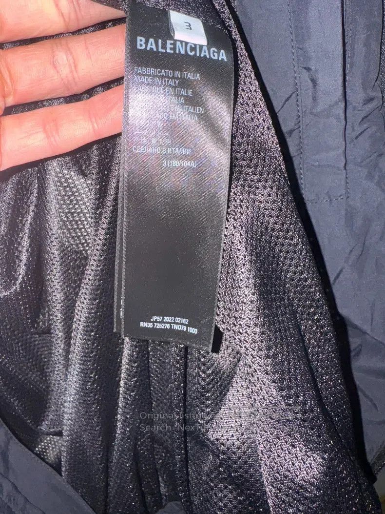 Balenciaga Balenciaga Black and Green Color Block Sports Jacket Size US L / EU 52-54 / 3 - 7 Thumbnail