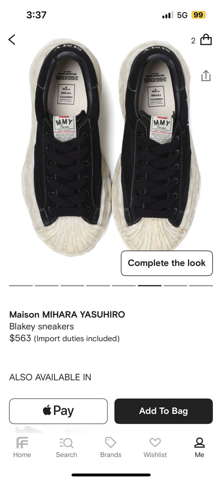 Designer × Maison MIHARA YASUHIRO maison mihara yasuhiro blakey sneaker Size US 5 / EU 37 - 11 Thumbnail