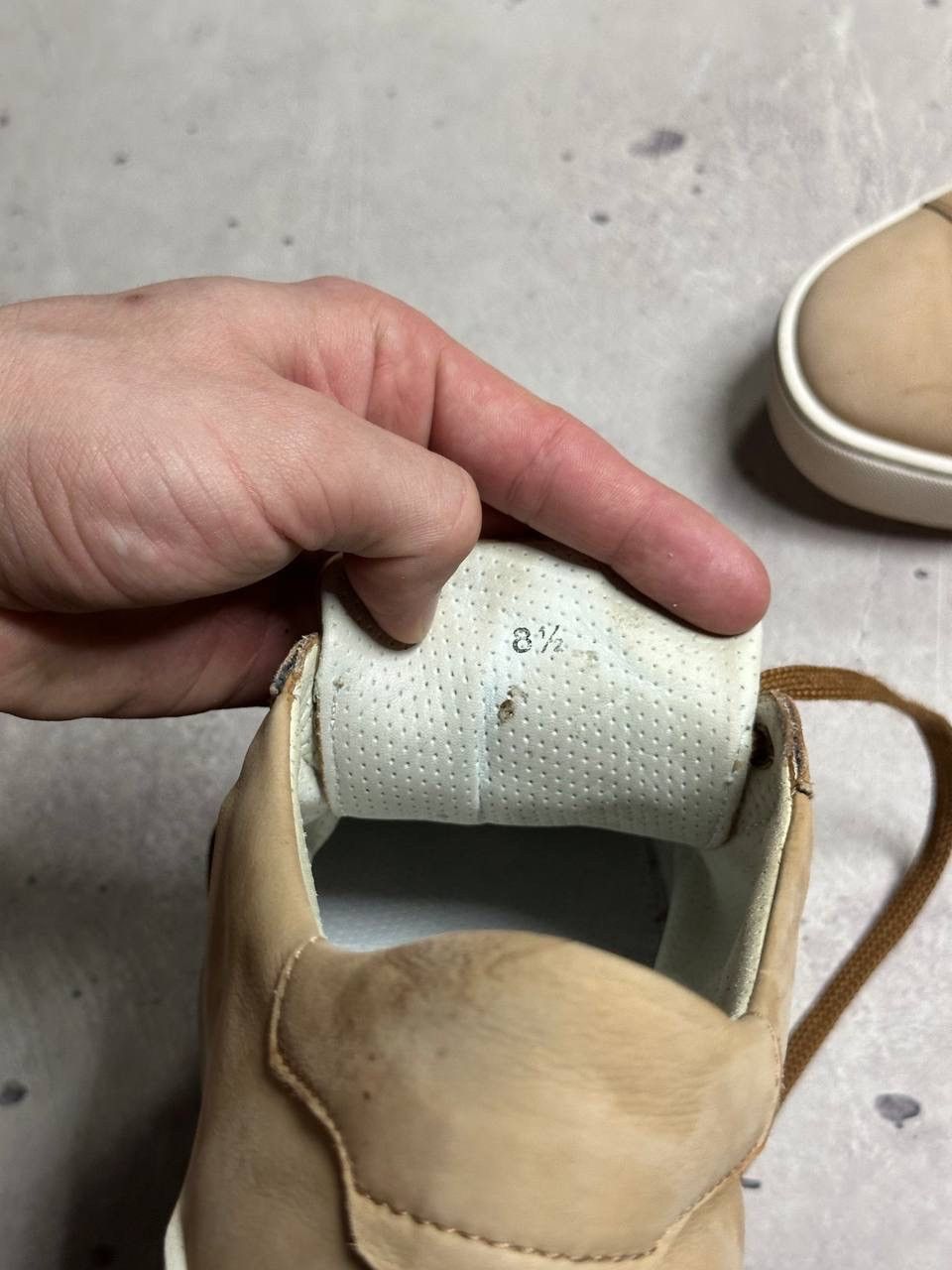 Santoni Santoni Beige Leather Low Top Sneakers Men’s Size 8.5 Italy Size US 8.5 / EU 41-42 - 12 Thumbnail