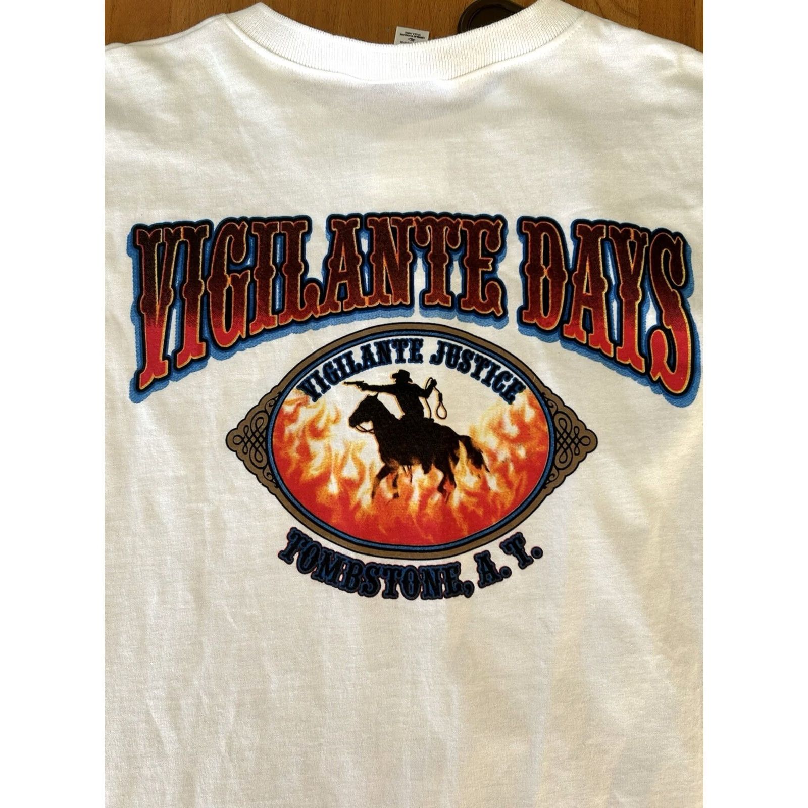 Anvil Tombstone Arizona Vigilante Days Shirt Mens XL Zona Wild West COWBOYS Size US XL / EU 56 / 4 - 4 Thumbnail