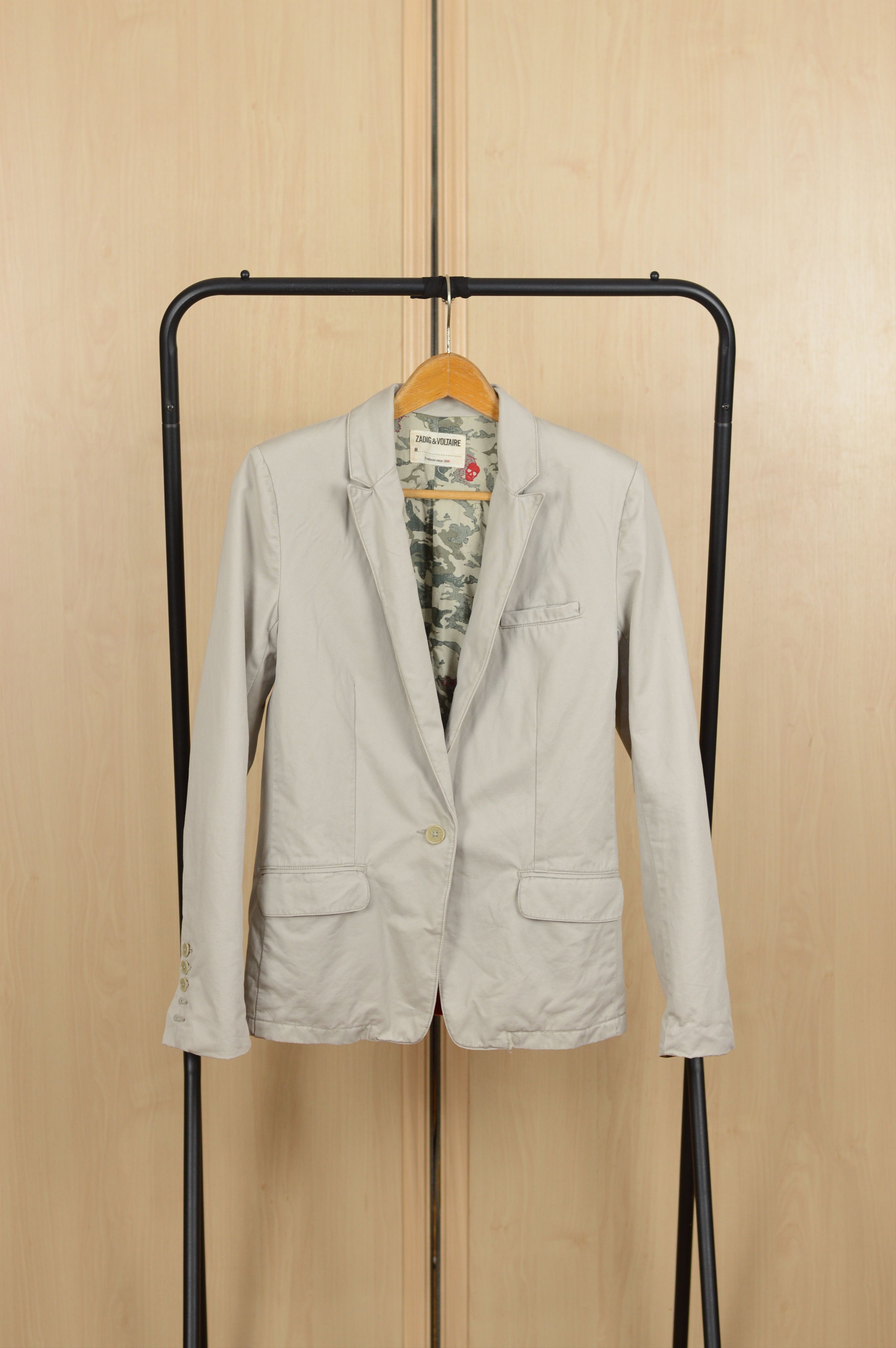 Zadig Voltaire Single Buttin Club Cotton Blazer