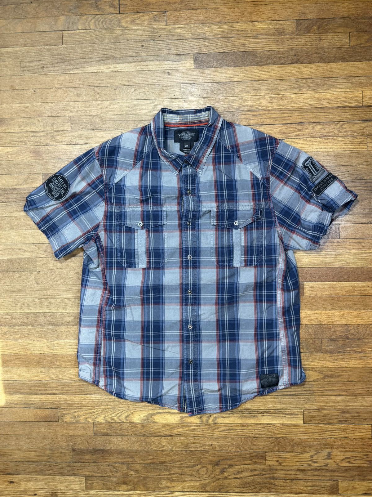 Harley Davidson Harley Davidson Button Up Shirt Size US XXL / EU 58 / 5 - 1 Thumbnail