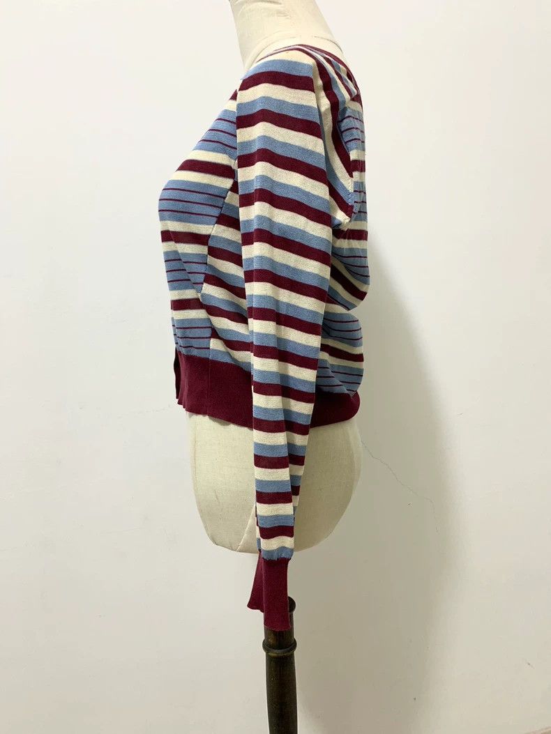 Vivienne Westwood Vivienne Westwood Blue striped knit cardigan Size M / US 6-8 / IT 42-44 - 3 Thumbnail