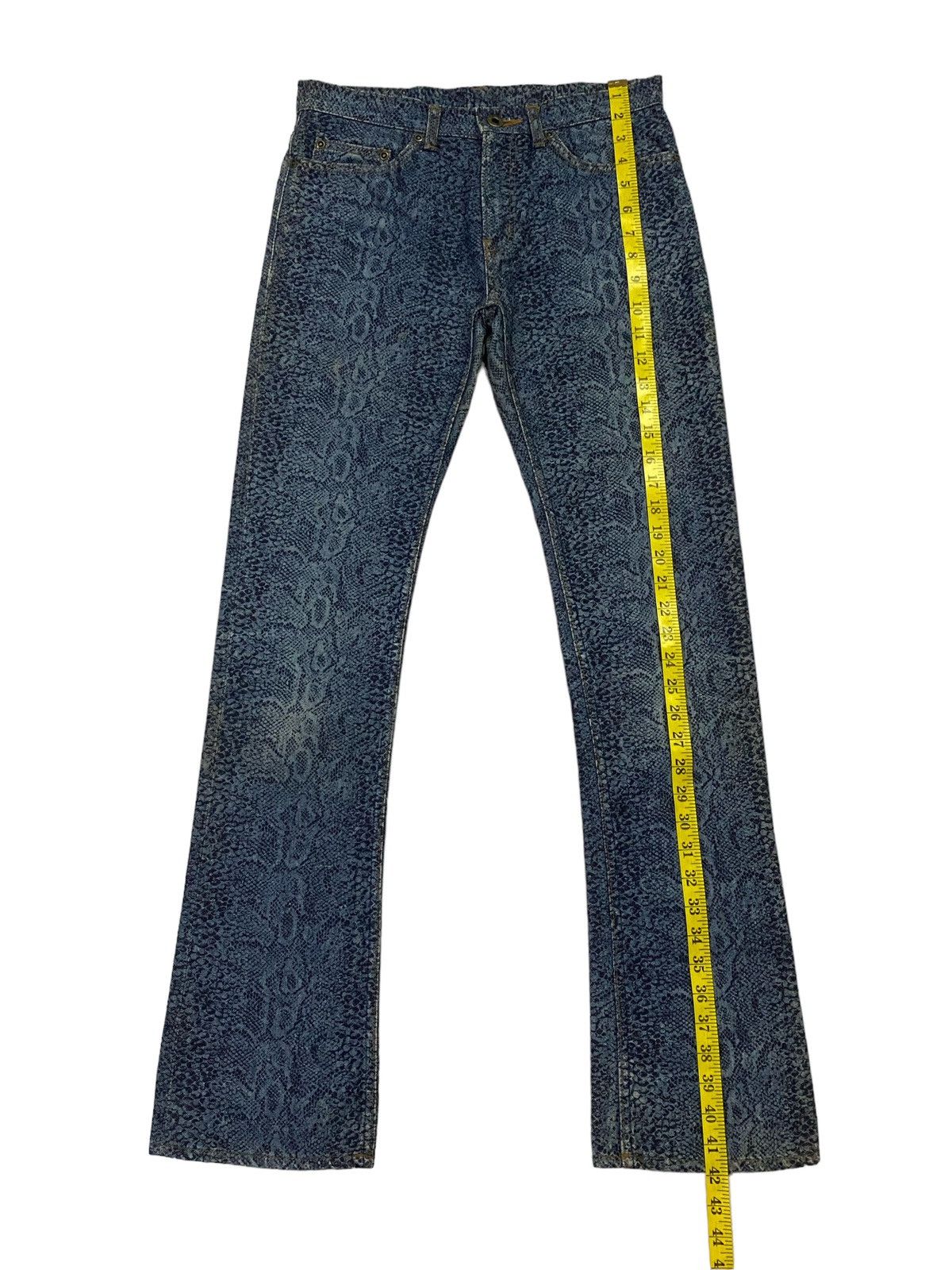 Hysteric Glamour Rare‼️Hysteric Glamour Snakeskin Denim Pants Size US 29 - 6 Thumbnail