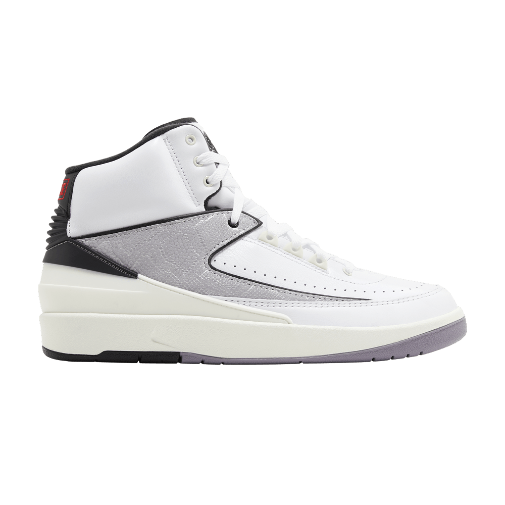 image of Air Jordan 2 Retro Python Shoes in White, Men's (Size 9)
