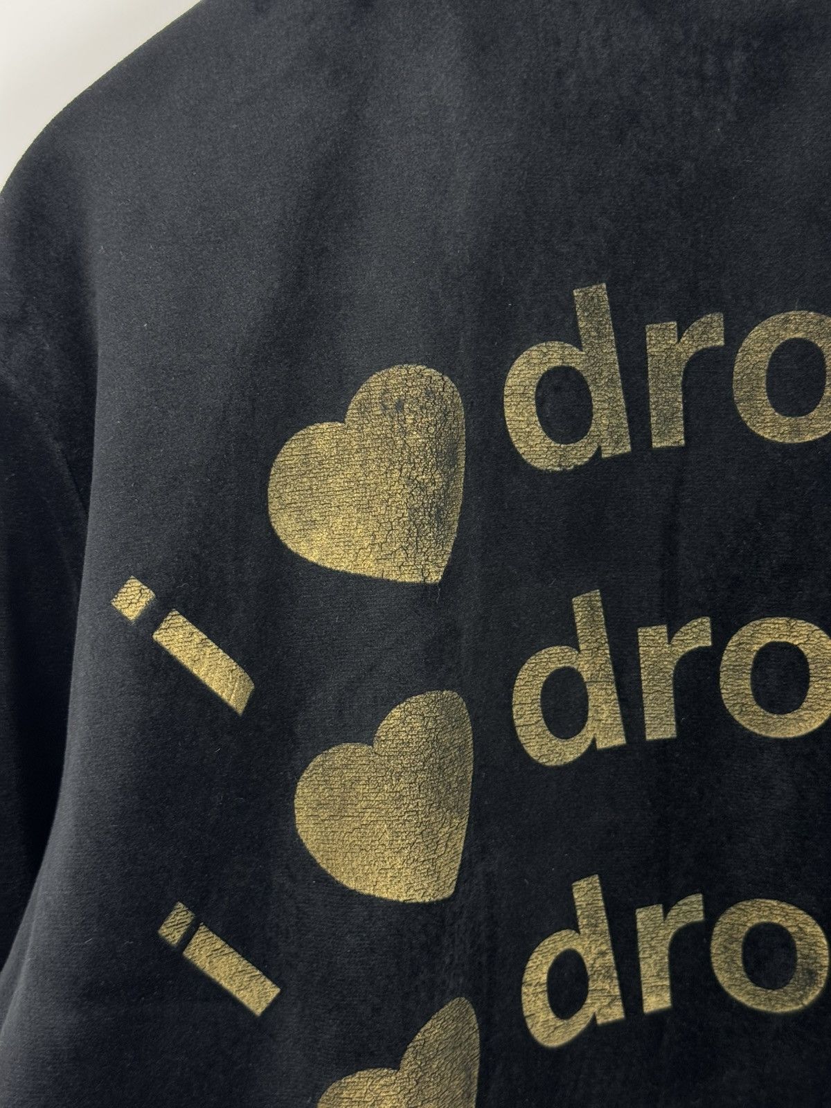 Drop Dead Drop Dead “I Love Dropdead” Velour Bomber Women’s Jacket Size L / US 10 / IT 46 - 13 Thumbnail