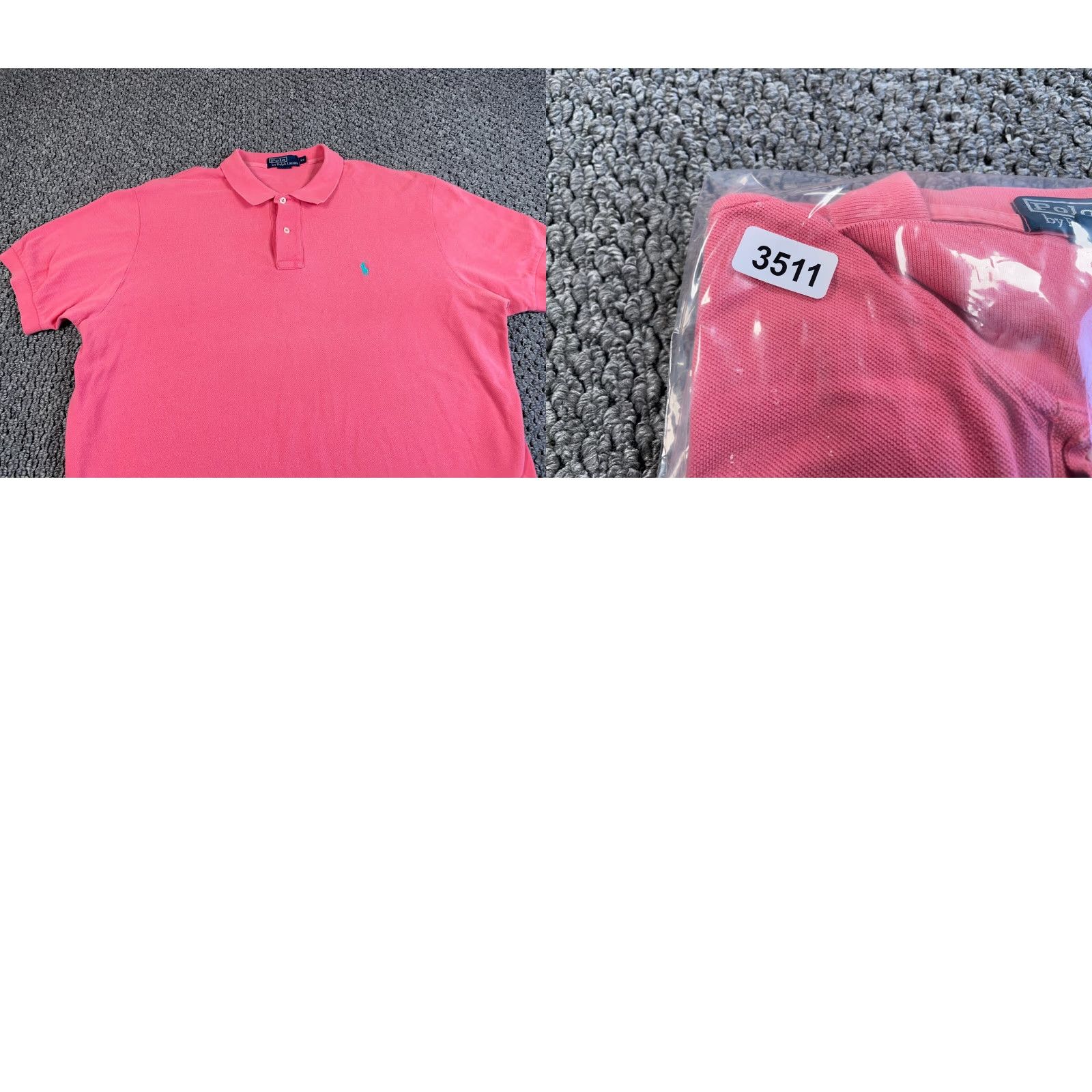 Polo Ralph Lauren Polo Ralph Lauren Classic Pique Polo Shirt Adult XL Dark Pink Embroidered Preppy 90s Mens Size US XL / EU 56 / 4 - 8 Thumbnail