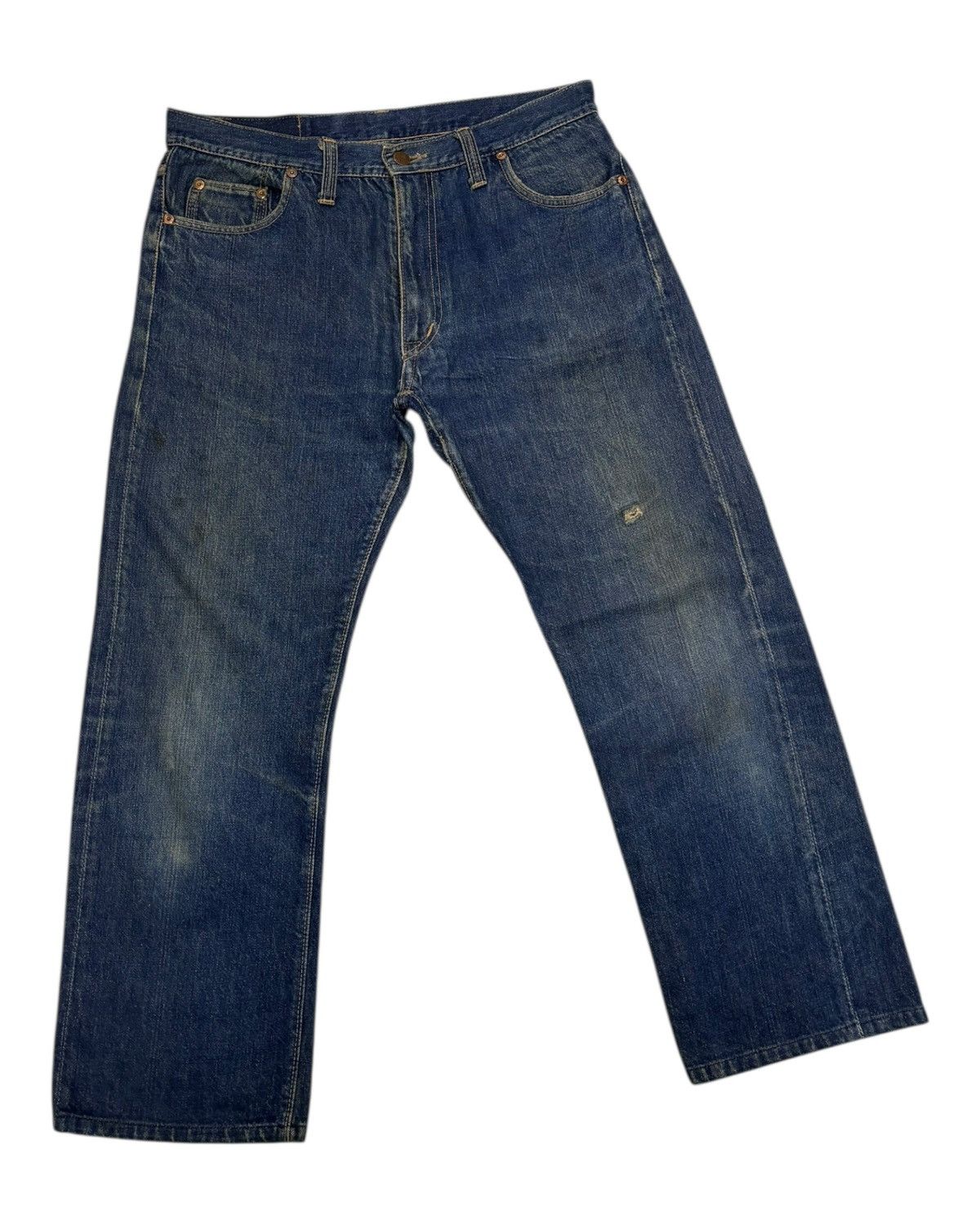 Big John × If Six Was Nine × Vintage Vintage BIG JOHN Half Selvedge Japan Denim Jeans Size US 32 / EU 48 - 5 Thumbnail