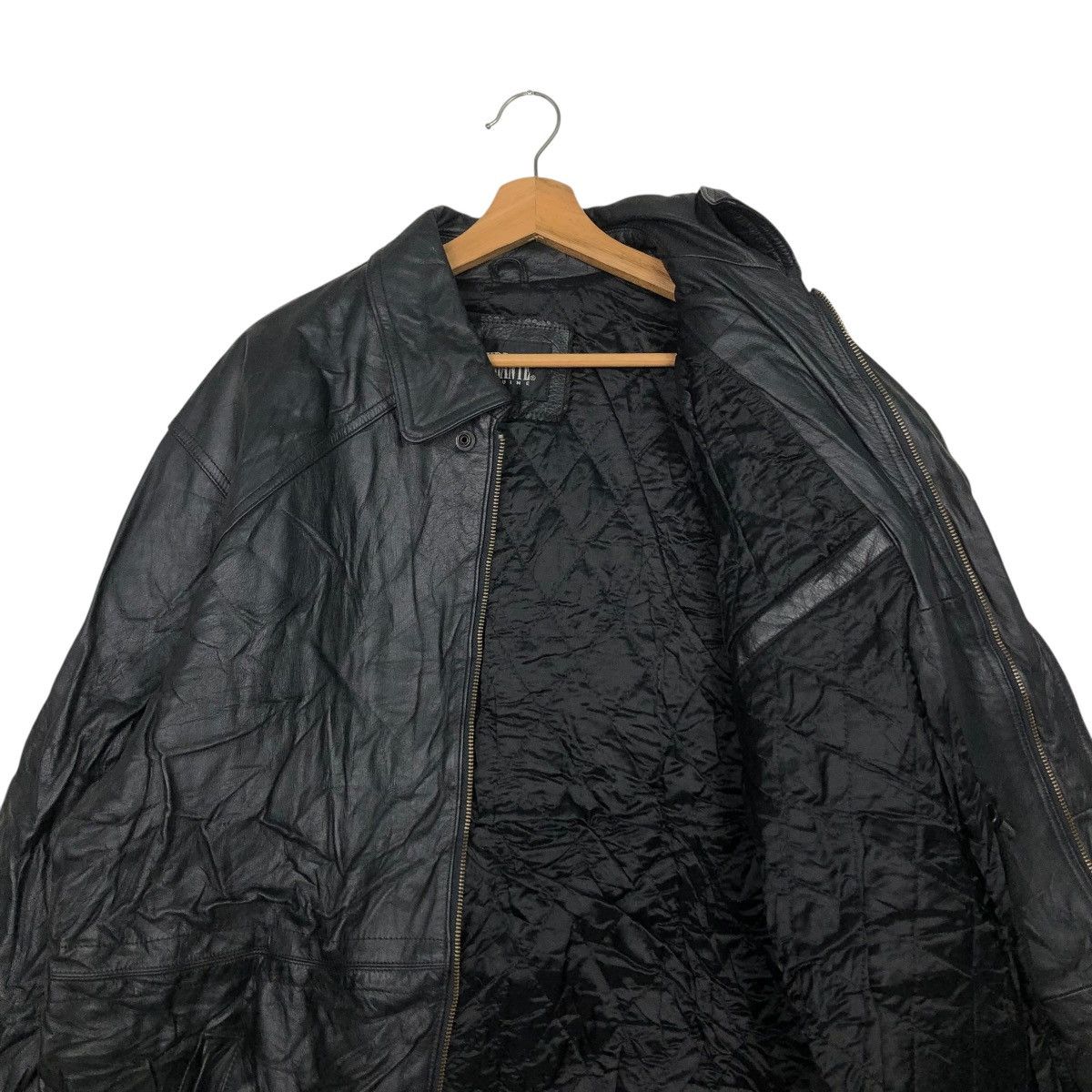Japanese Brand 🔥VINTAGE BIKER LEATHER JACKET DURANTE BLANKET ISSEY MIYAKE Size US L / EU 52-54 / 3 - 14 Thumbnail
