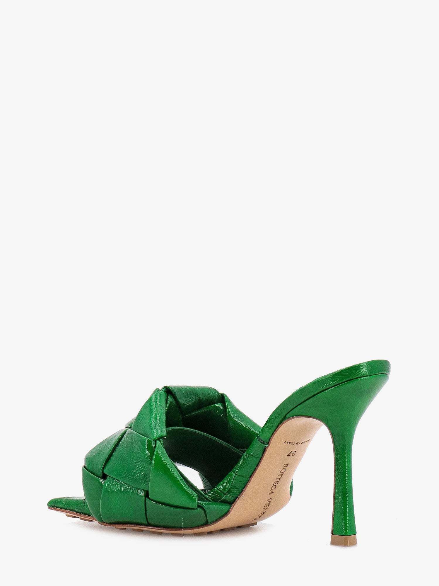 Bottega Veneta o1bcso1str0924 Lido Mules in Green Size US 10 / IT 40 - 3 Thumbnail