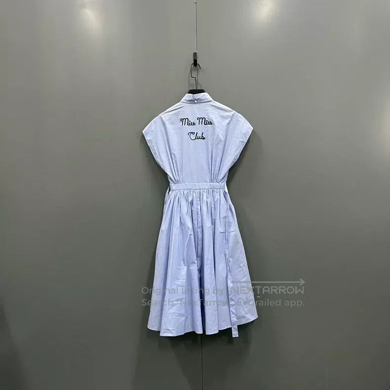 Miu Miu Miu Miu 36 Blue lace dress Size S / US 4 / IT 40 - 2 Thumbnail