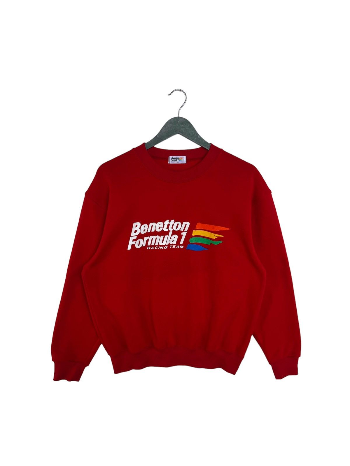 Benetton Vintage Benetton Formula One Racing Team Sweatshirt Size US L / EU 52-54 / 3 - 1 Thumbnail