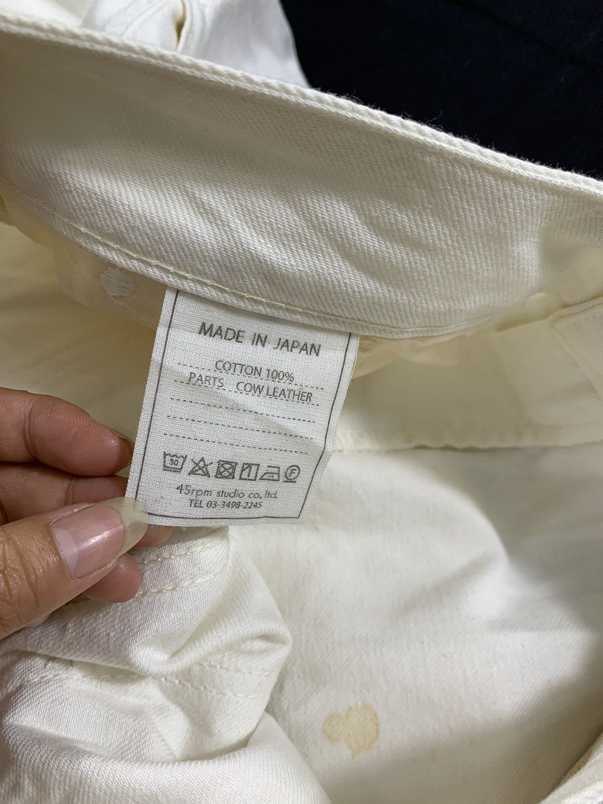 45rpm Japanese 45Rpm White Pants Jeans Size US 29 - 4 Thumbnail