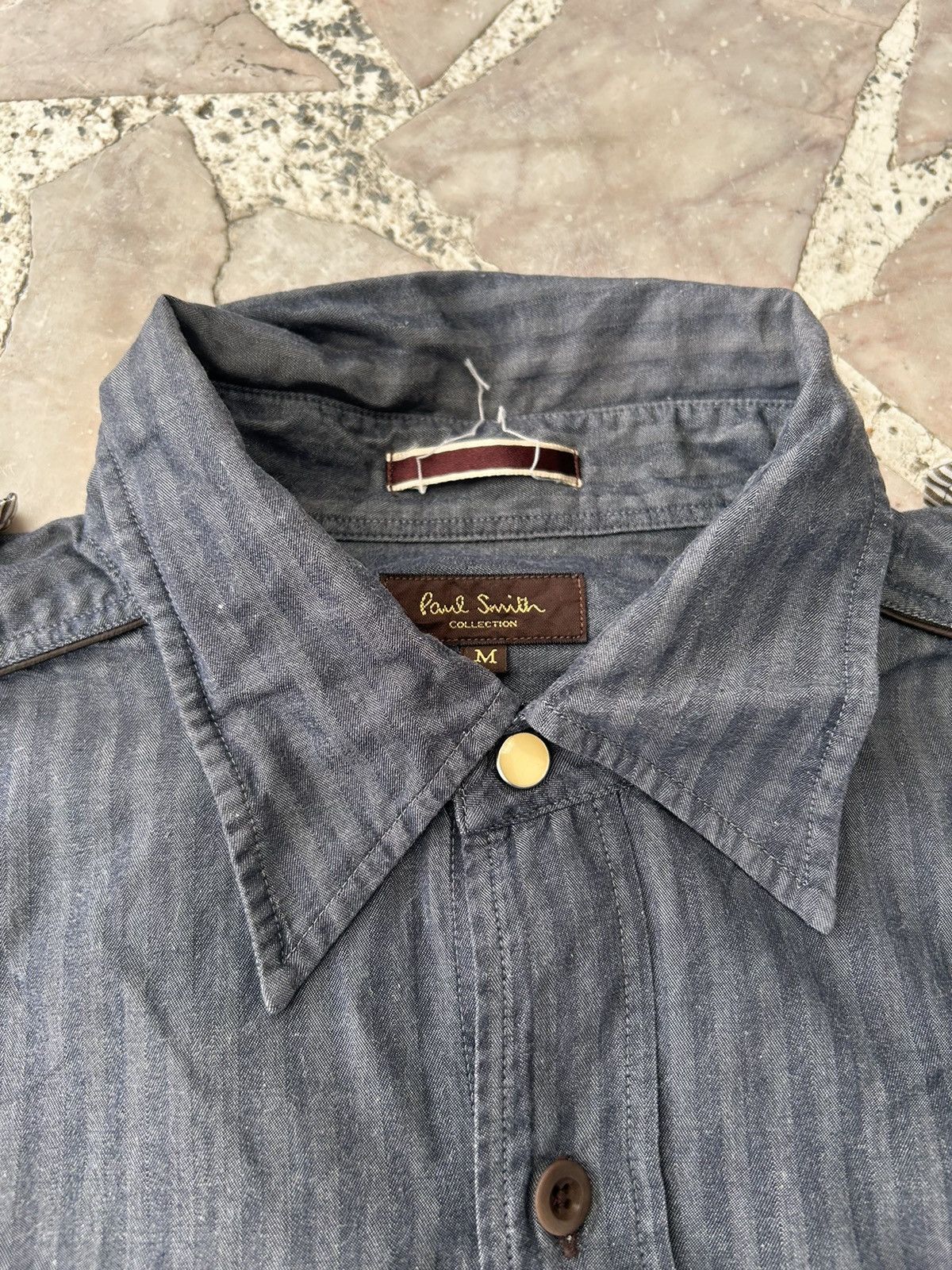 Paul Smith Button up collar shirt double pocket blue Size S / US 4 / IT 40 - 5 Thumbnail