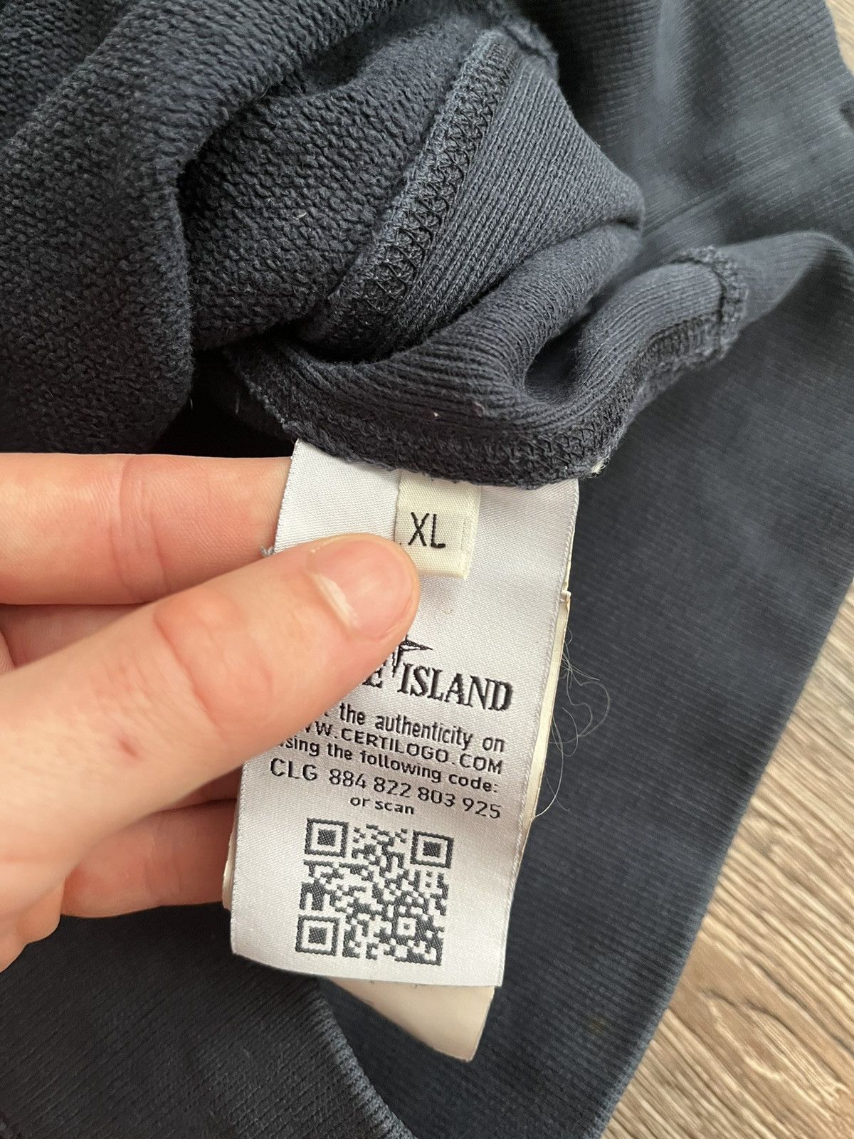 Stone Island Stone Island Distressed Washed Vintage Sweatshirt Size US XL / EU 56 / 4 - 14 Thumbnail