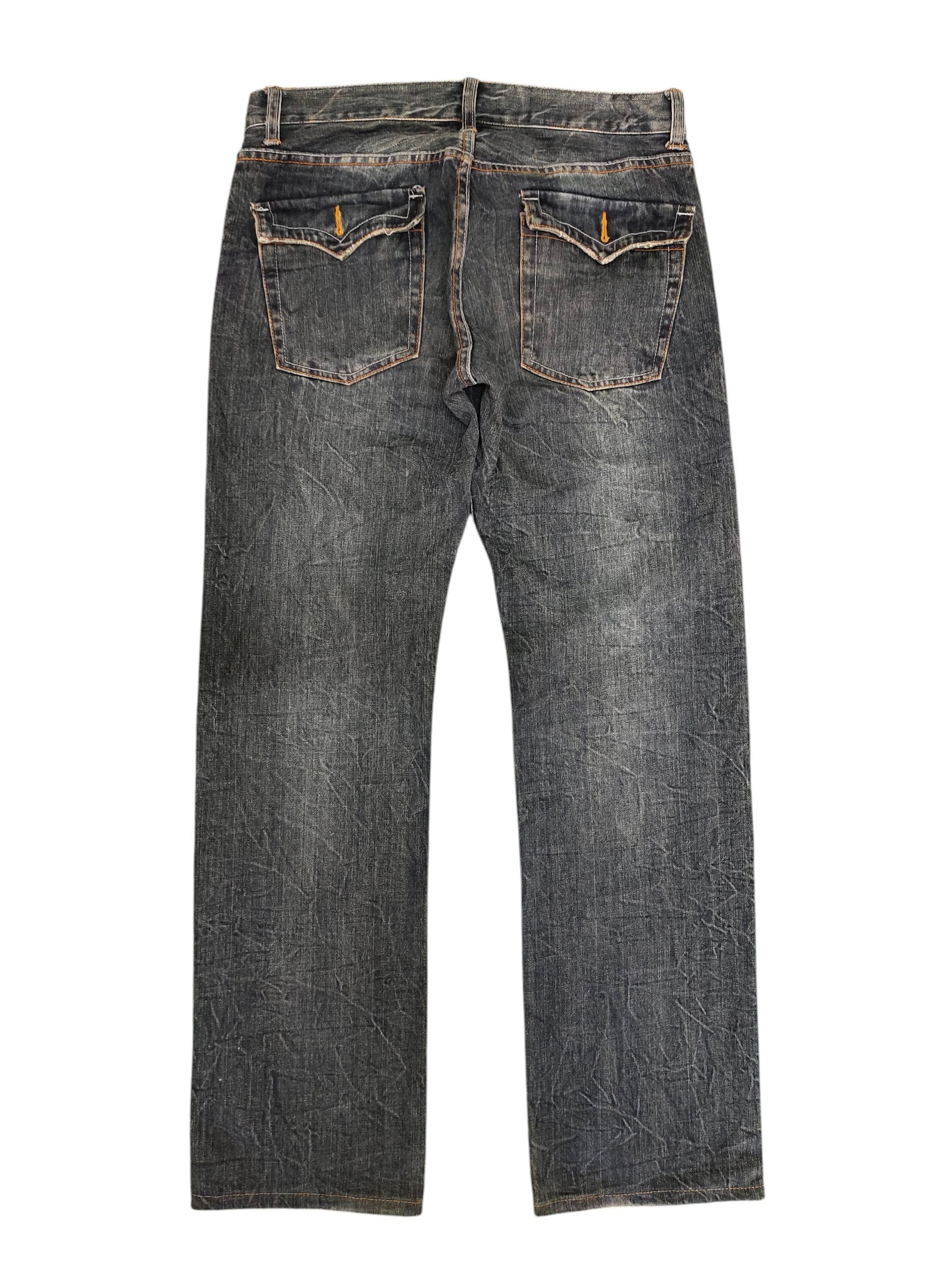 Hysteric Glamour × Undercover Japanese Brand Root Three Clawmark Distress Faded Jeans Size US 32 / EU 48 - 8 Thumbnail
