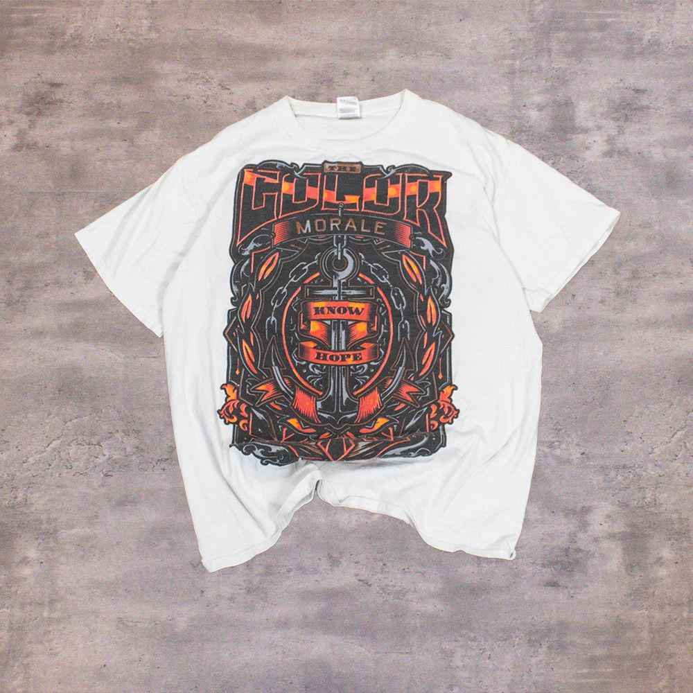 Fruit Of The Loom Y2K 2000's 00's Clock Morel Gothic Grunge White T-Shirt Size US M / EU 48-50 / 2 - 1 Thumbnail