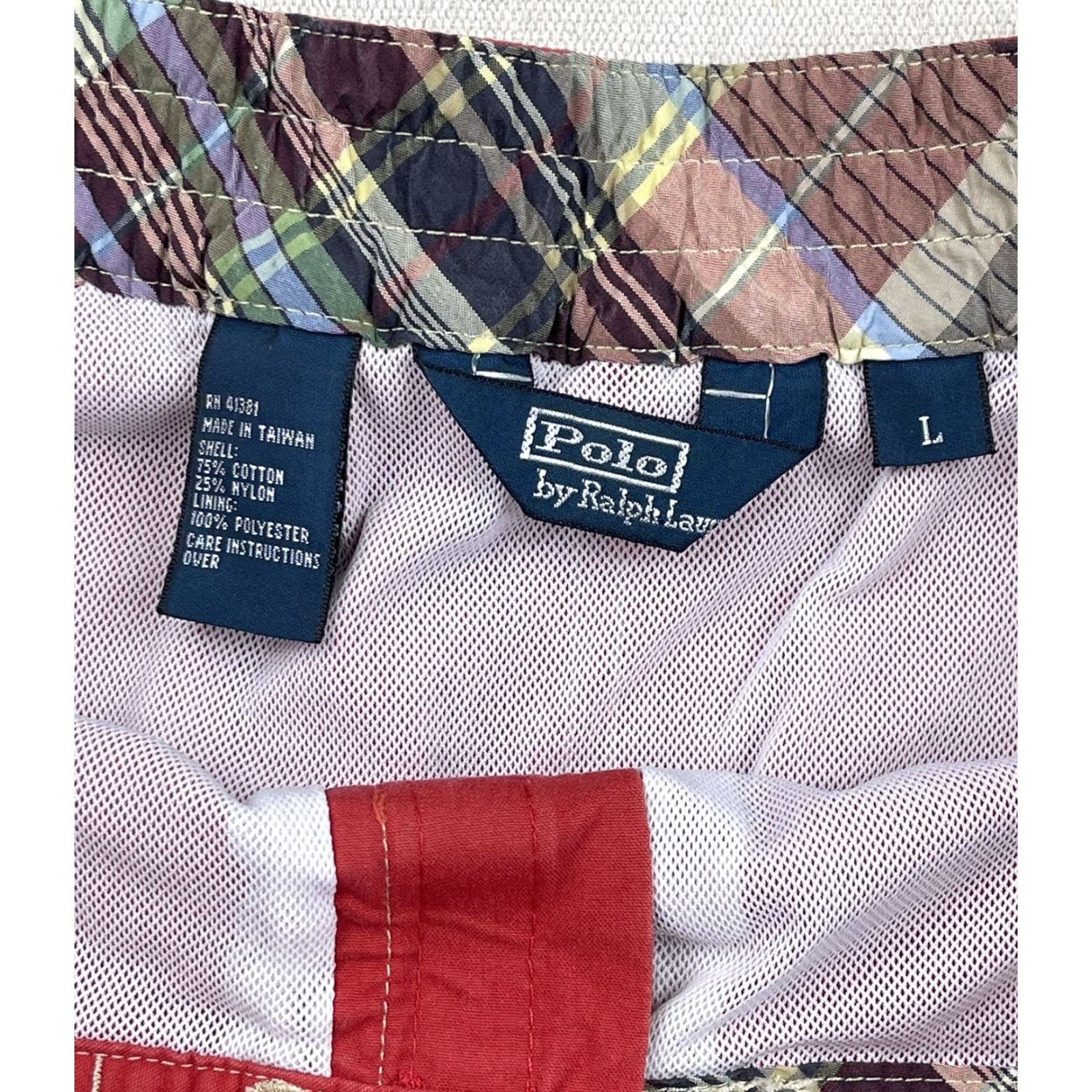 Polo Ralph Lauren VINTAGE Polo Ralph Lauren Mens Cargo Military Fishing Swim Trunks Lined Sz L 90s Red Cotton Quick Dry Pockets Casual Shorts Size US S / EU 44-46 / 1 - 3 Thumbnail