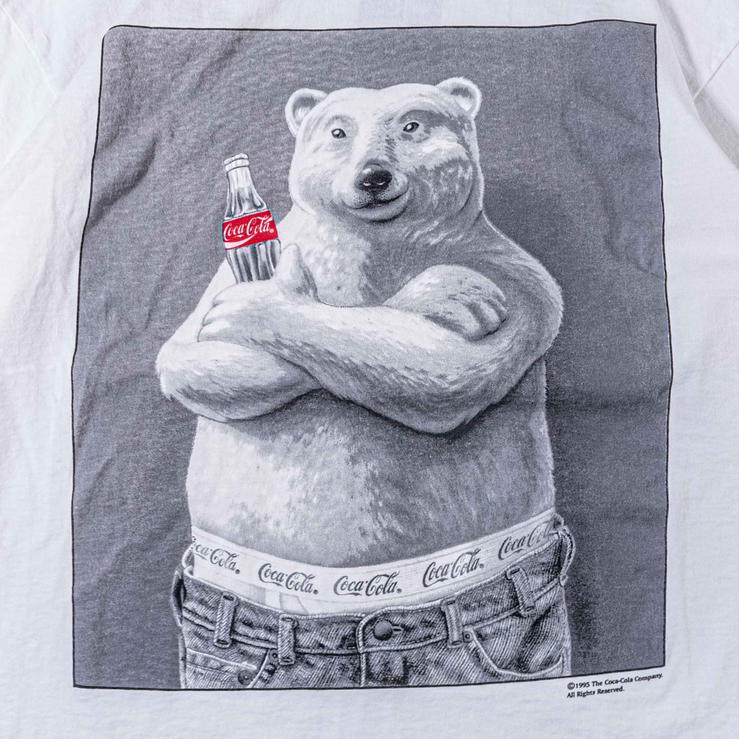 Coca Cola Vintage 90s Coca Cola Calvin Parody T Shirt Polar Bear Coke Size US XL / EU 56 / 4 - 5 Thumbnail
