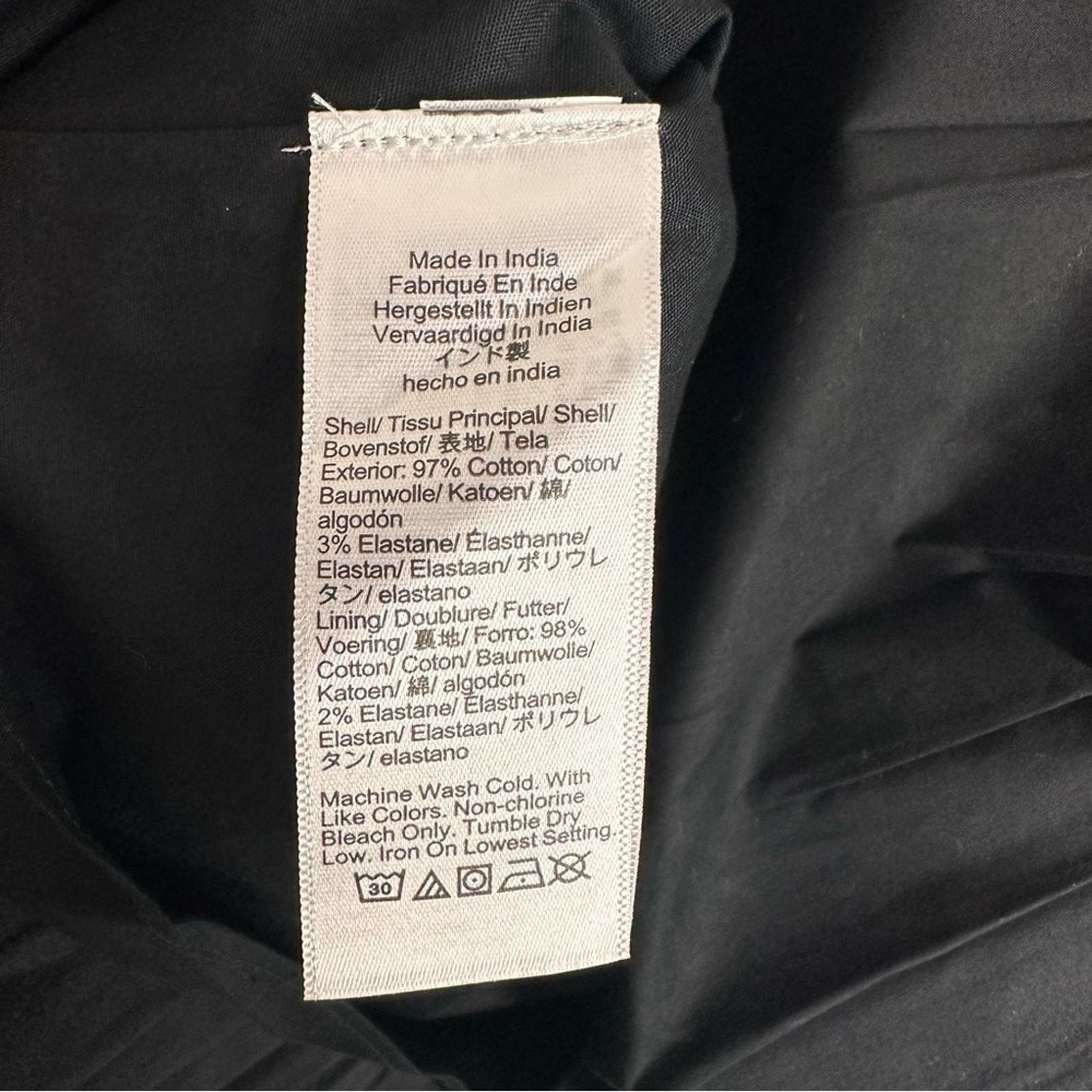 J.Crew J.CREW Pintuck Blouse Premium Cotton Poplin Black 12 NWT Size XL / US 12-14 / IT 48-50 - 9 Thumbnail