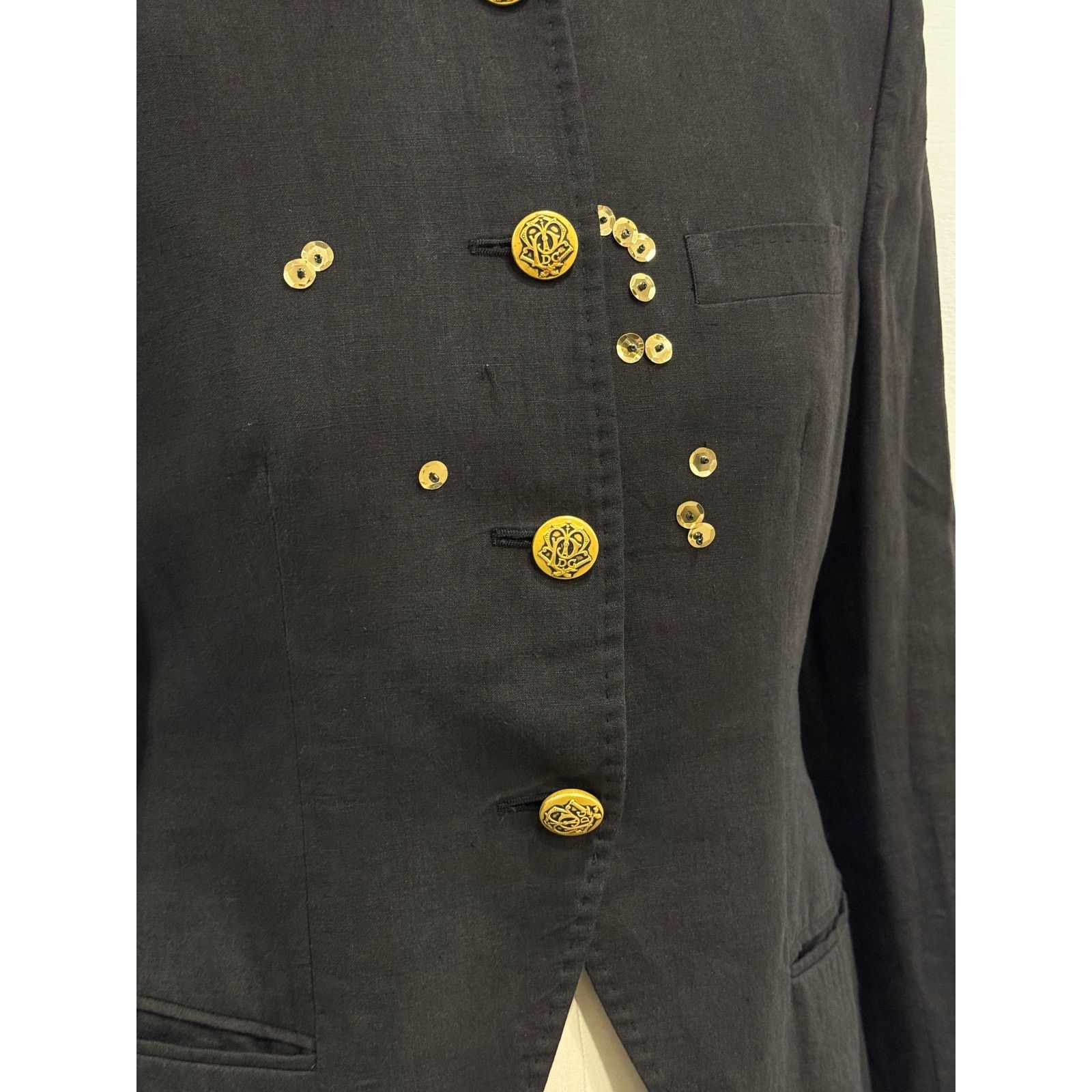 Dolce & Gabbana 2000s Dolce & Gabbana military tailored jacket with pins Size M / US 6-8 / IT 42-44 - 4 Thumbnail