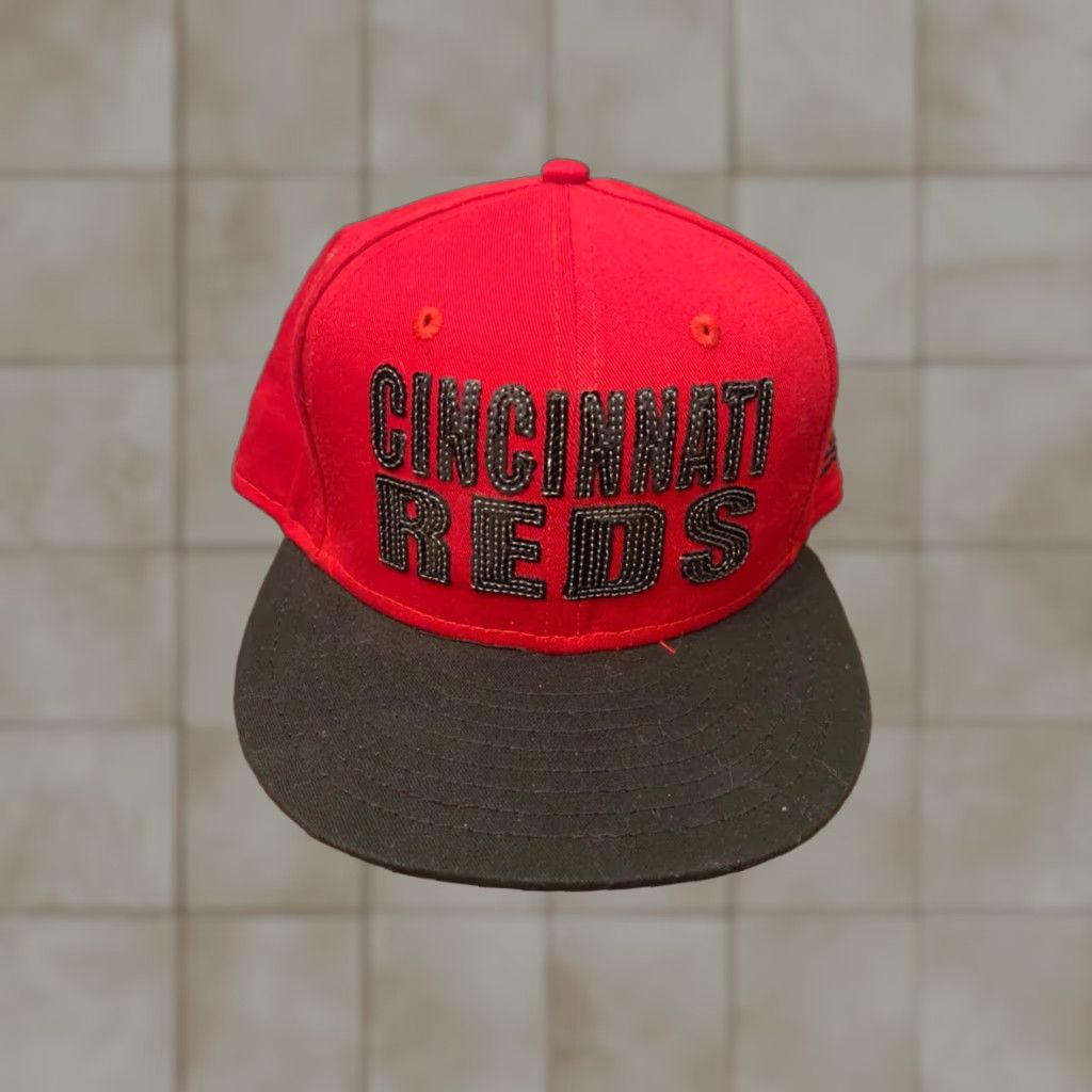 New Era New Era Cincinnati Reds 9 Fifty Adjustable hat Women’s Adult Gray CURVE BRIM Cap Baseball Theme Dad Strapback Hats Womens Size ONE SIZE - 1 Thumbnail