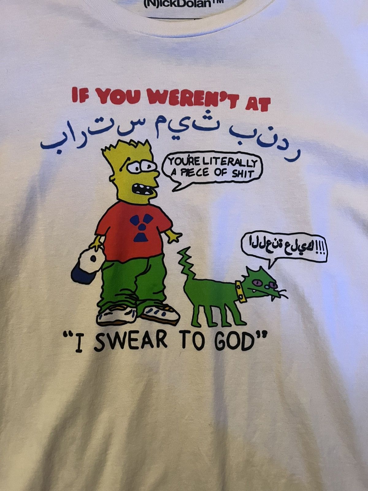 Aris Tatalovich *FINAL DROP* Nick Dolan Bart Simpson T *RARE* Size US L / EU 52-54 / 3 - 1 Thumbnail