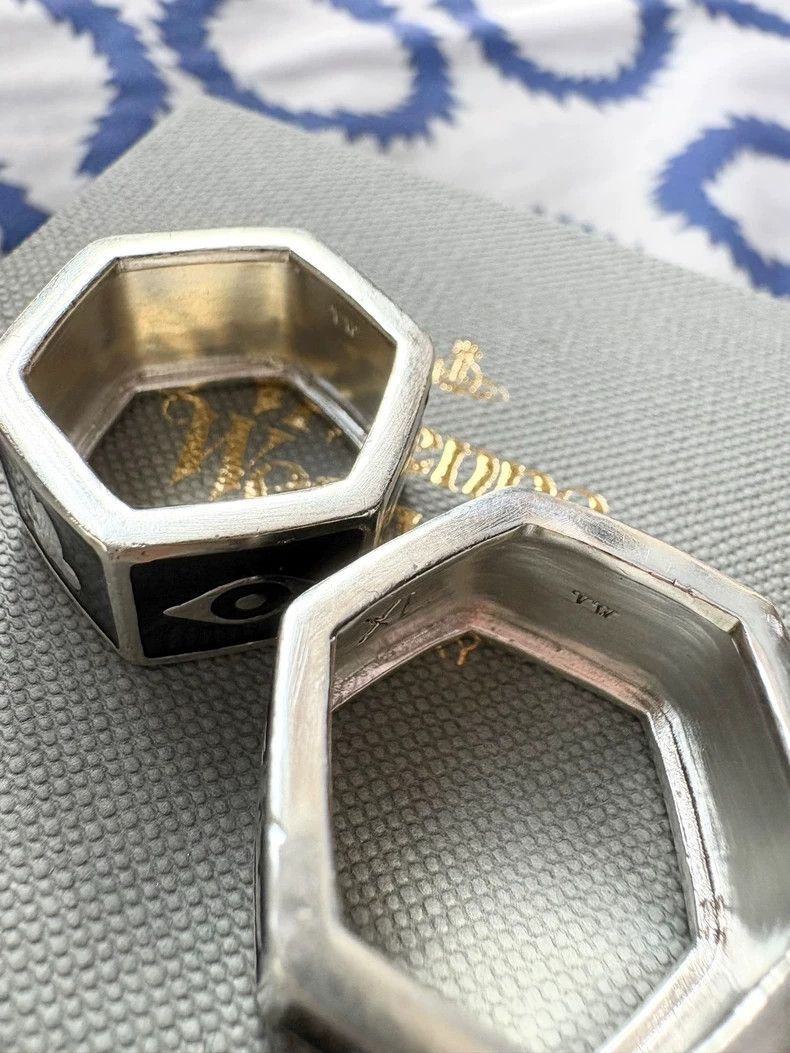 Vivienne Westwood Vivienne Westwood Gun Black Pentagonal Hex Nut Ring Size ONE SIZE - 4 Thumbnail