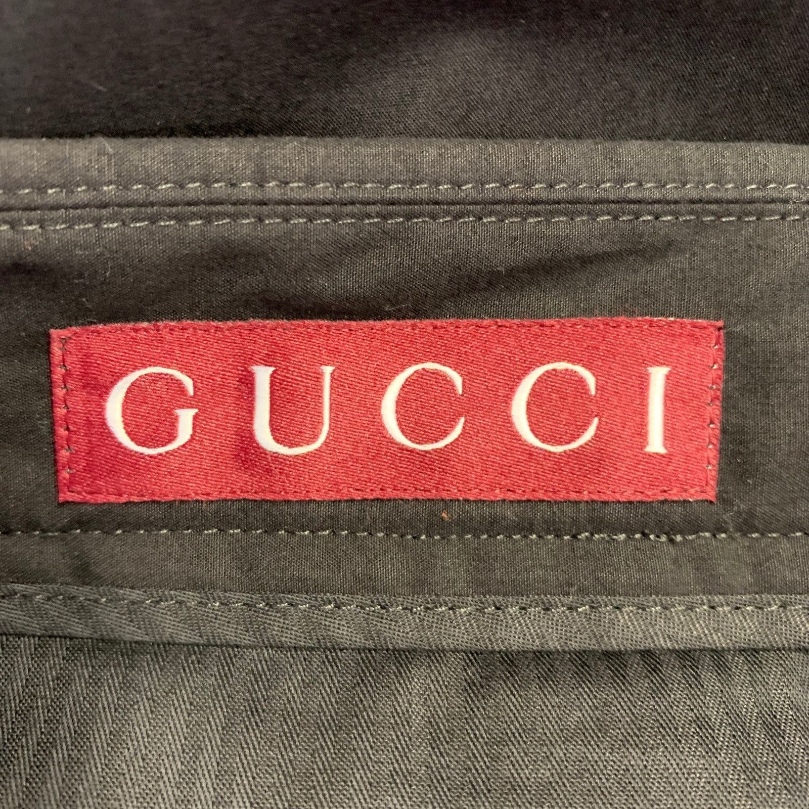 Gucci GUCCI Size 36 Black Cotton Flat Front Casual Pants Size US 36 / EU 52 - 3 Thumbnail