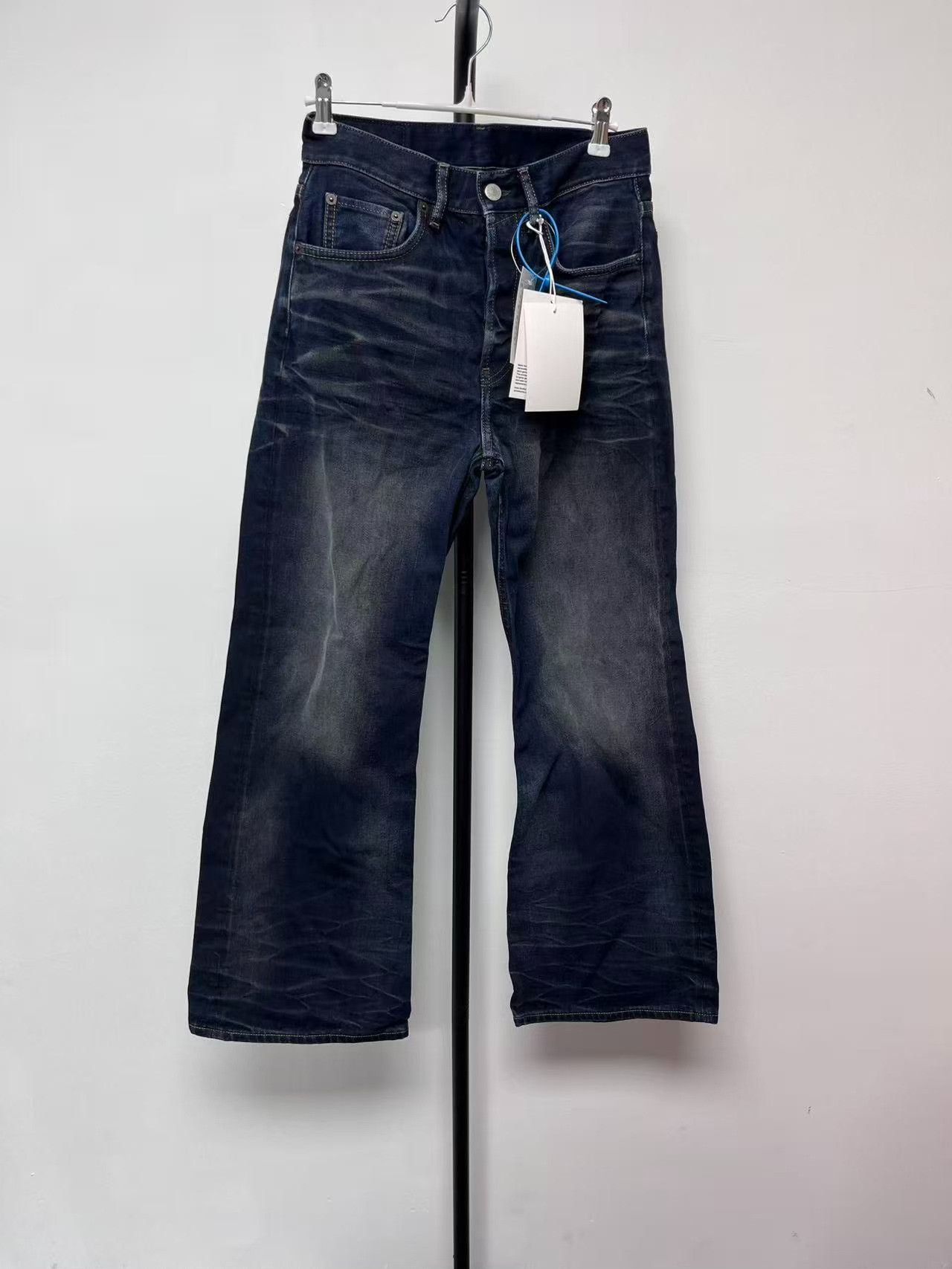 Acne Studios Acne Studios Baggy Mid-Rise Whisker Logo Jeans Size US 30 / EU 46 - 1 Thumbnail
